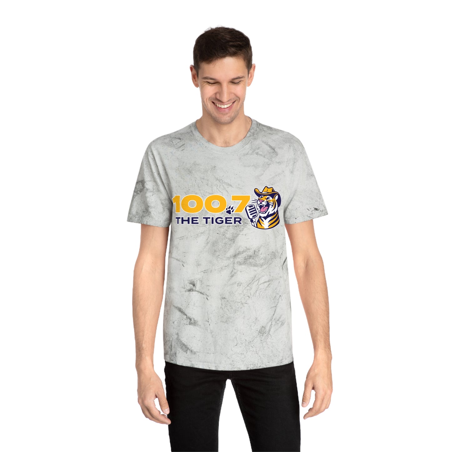 100.7 The Tiger Unisex Color Blast T-Shirt