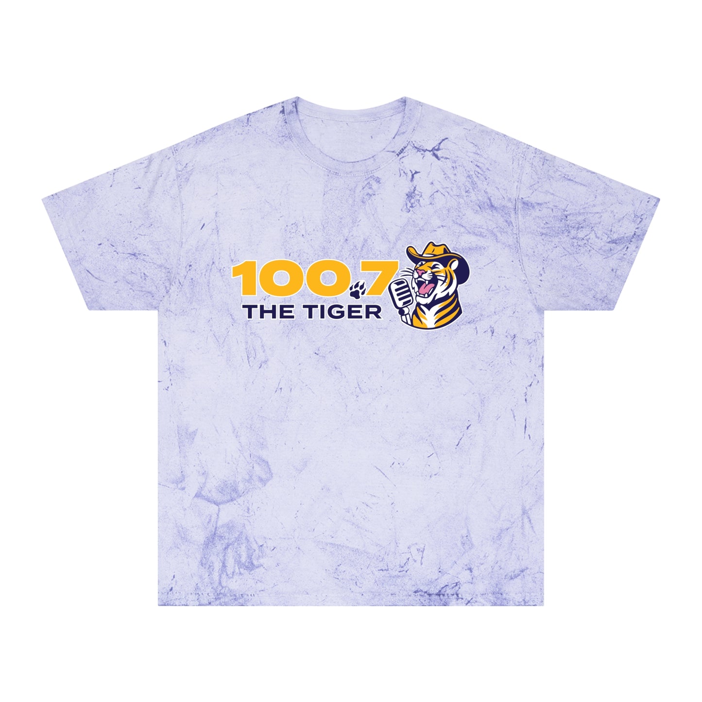 100.7 The Tiger Unisex Color Blast T-Shirt