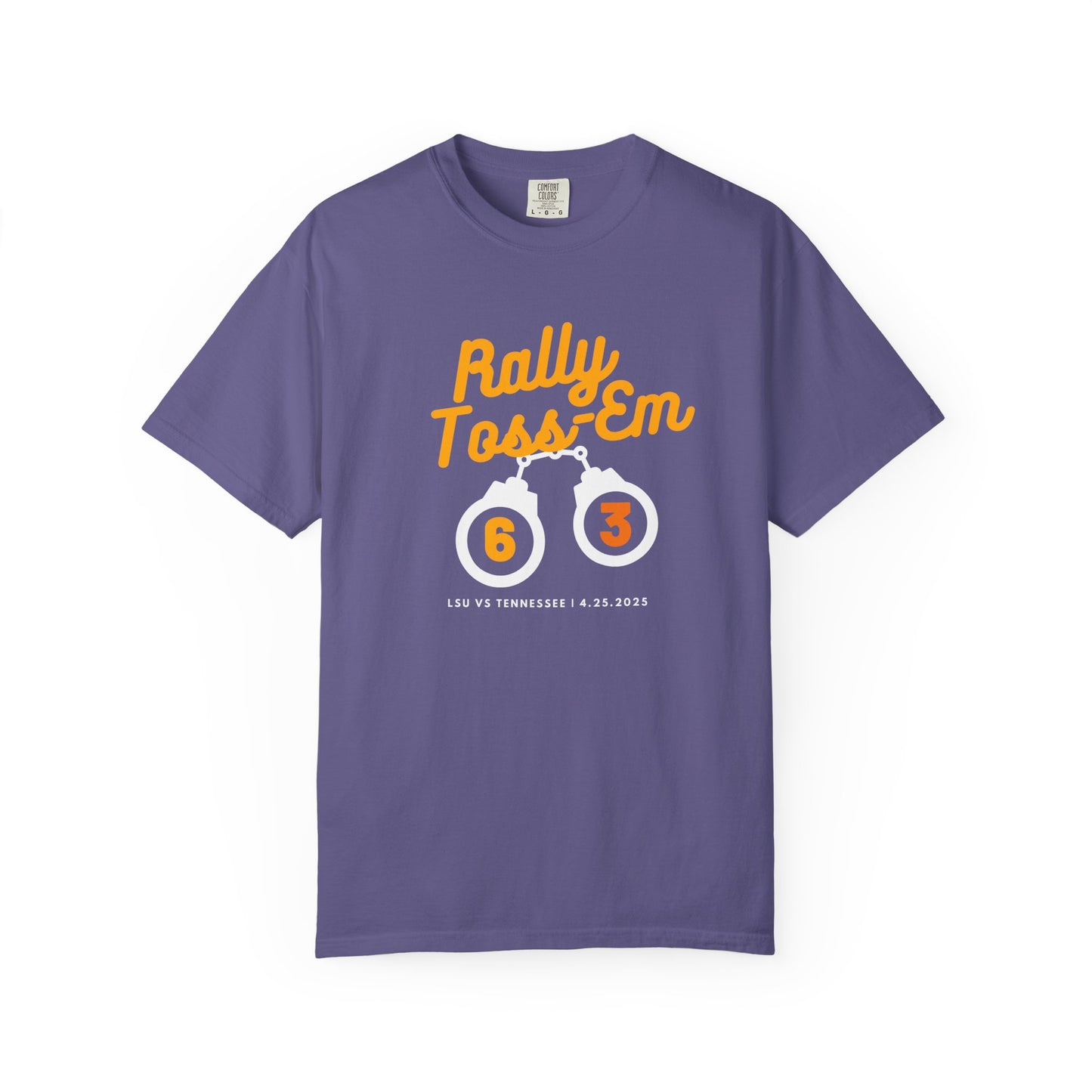 Rally Toss'Em Unisex Garment-Dyed T-shirt for Sports Fans
