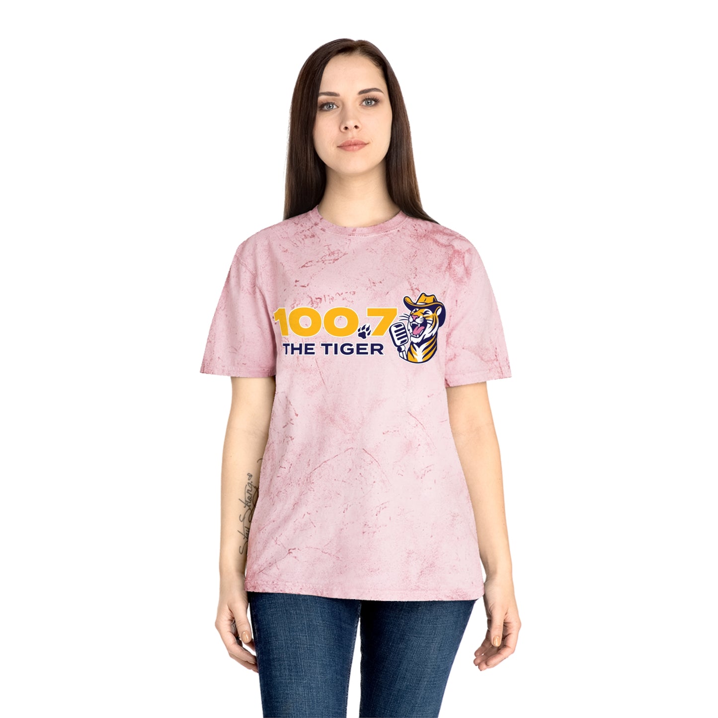 100.7 The Tiger Unisex Color Blast T-Shirt