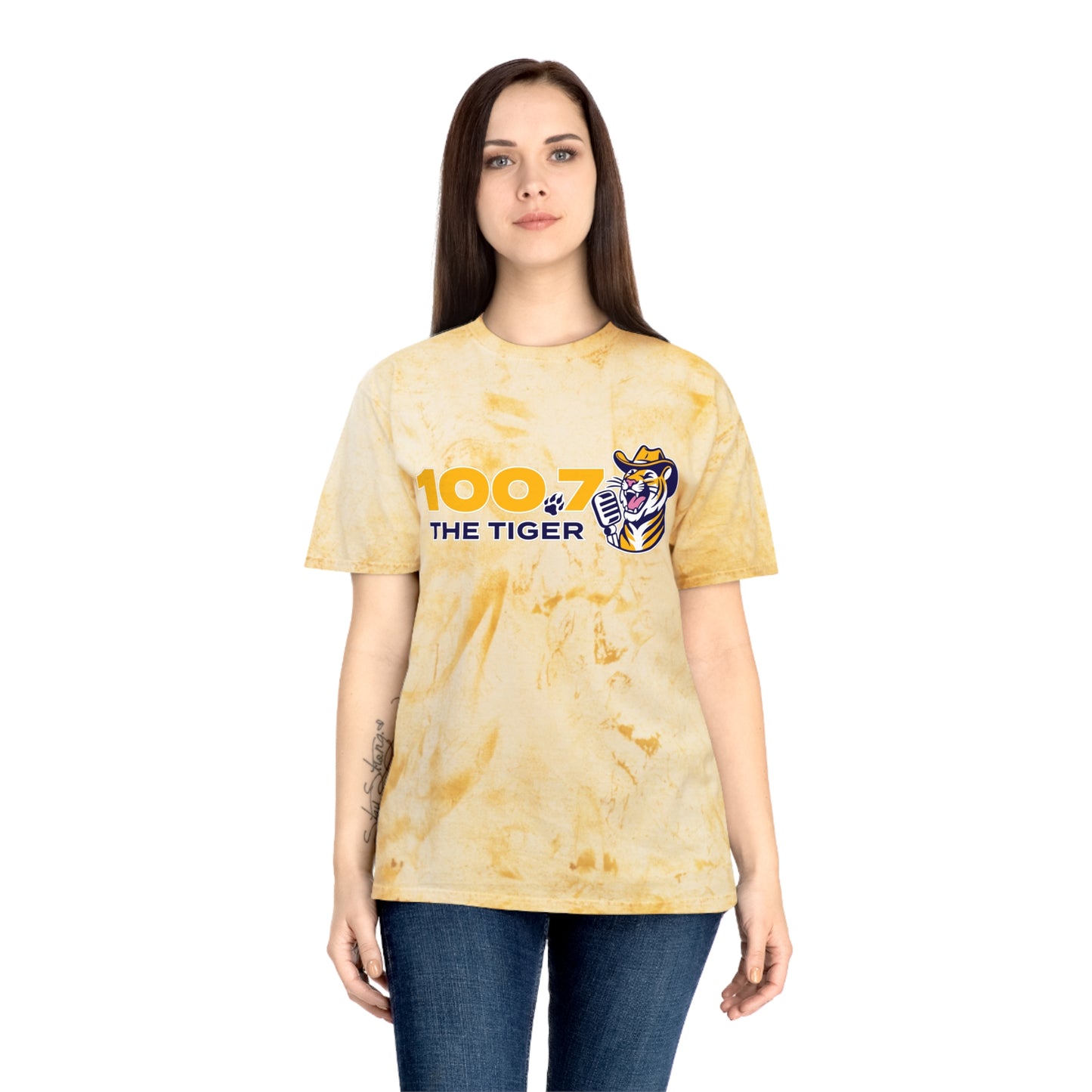 100.7 The Tiger Unisex Color Blast T-Shirt