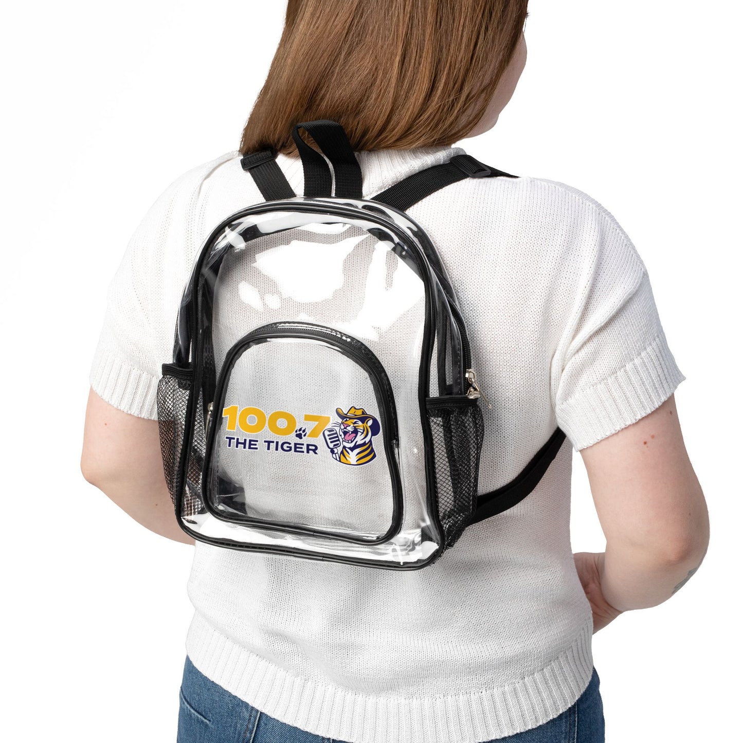 Clear Stadium Backpack for Sports Events, Festival Gear, Transparent Bag for Concerts, Tailgate Essentials, Lightweight and Stylish