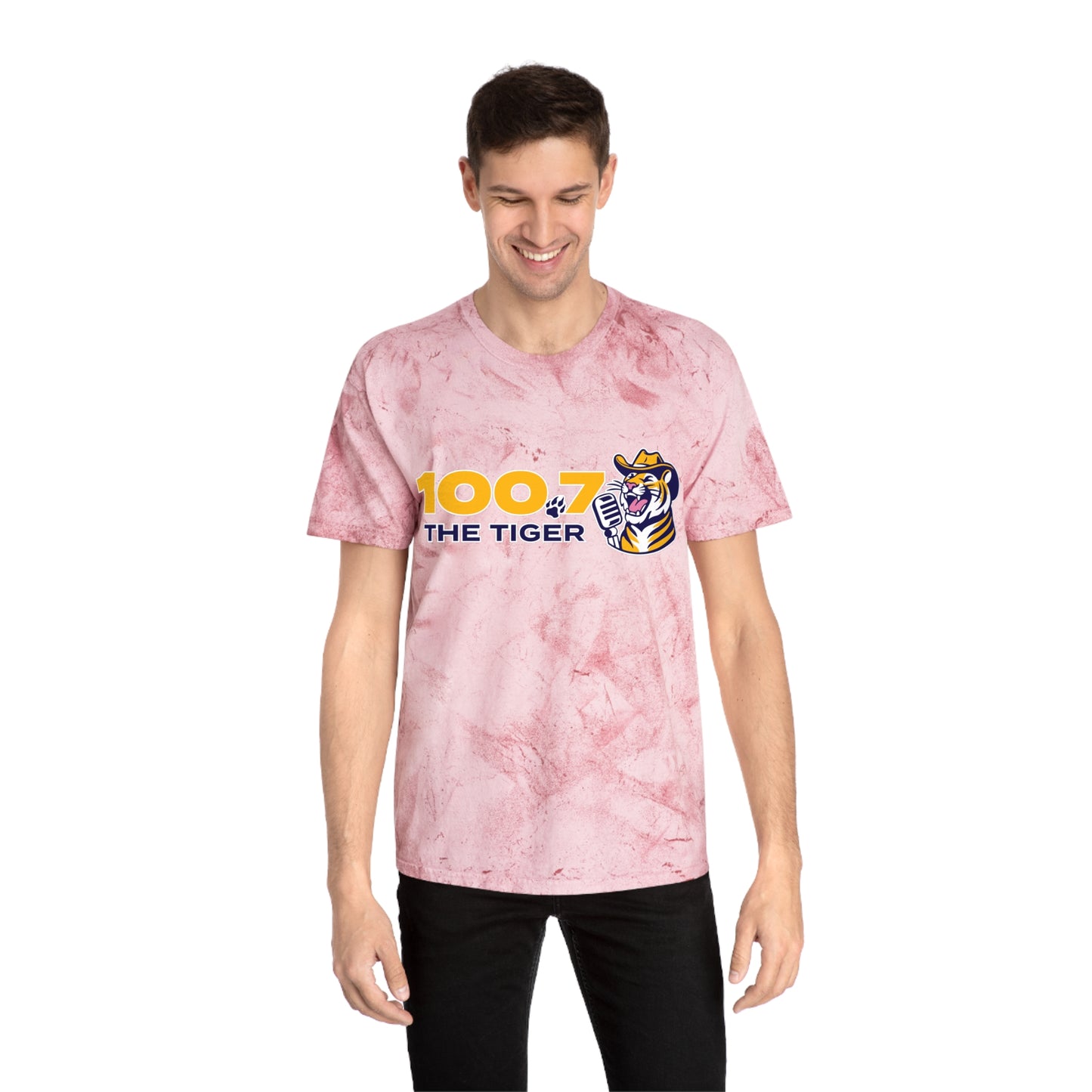 100.7 The Tiger Unisex Color Blast T-Shirt