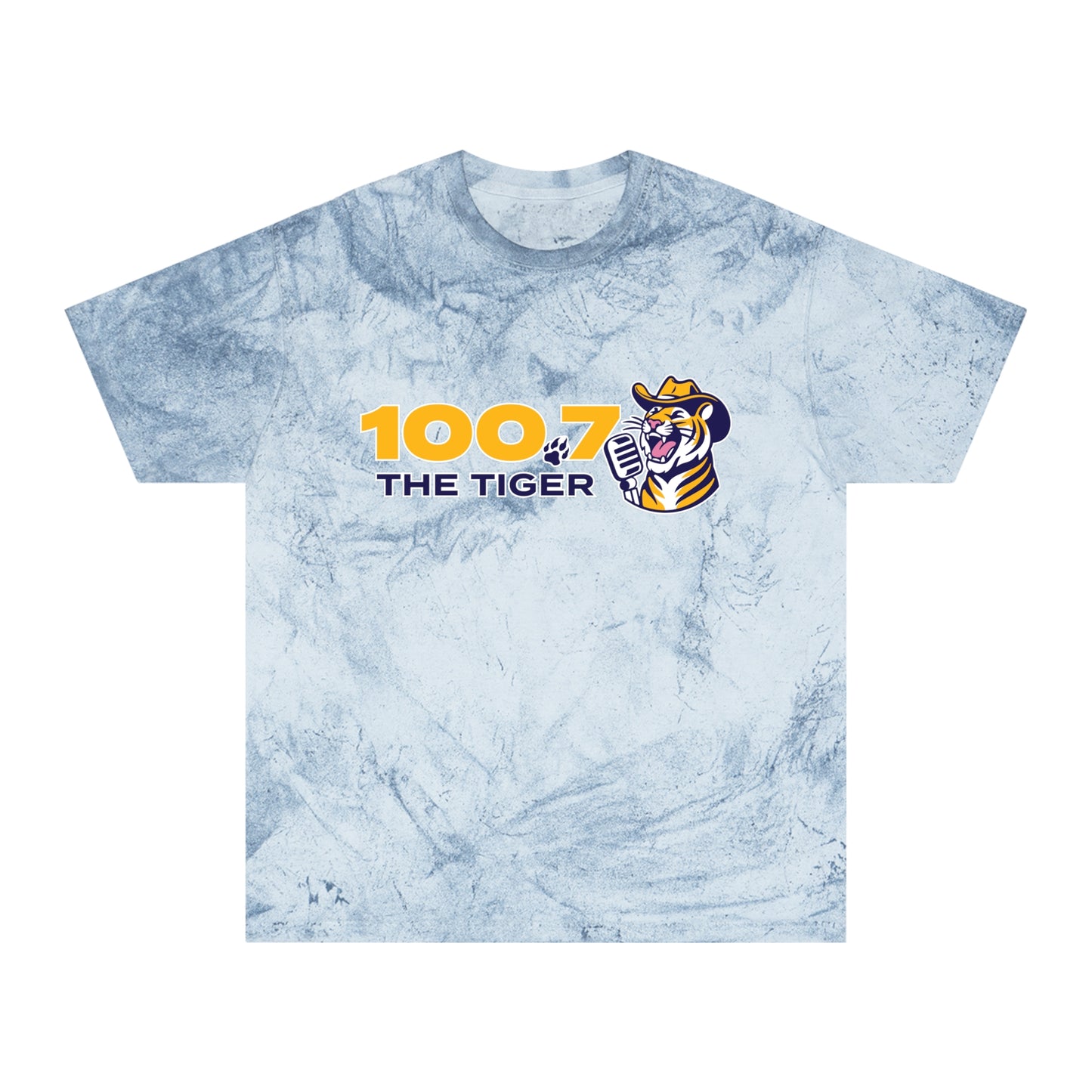 100.7 The Tiger Unisex Color Blast T-Shirt