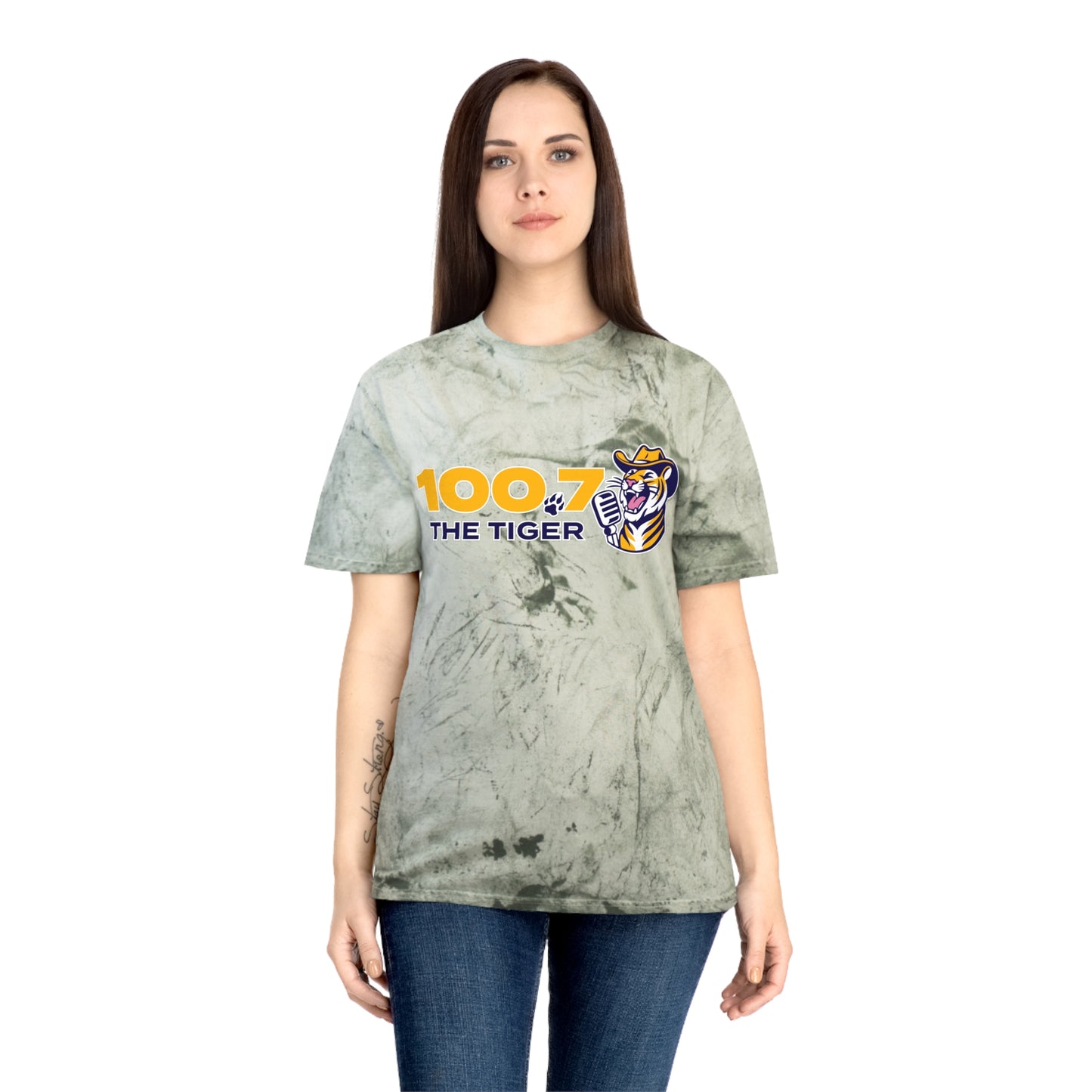 100.7 The Tiger Unisex Color Blast T-Shirt