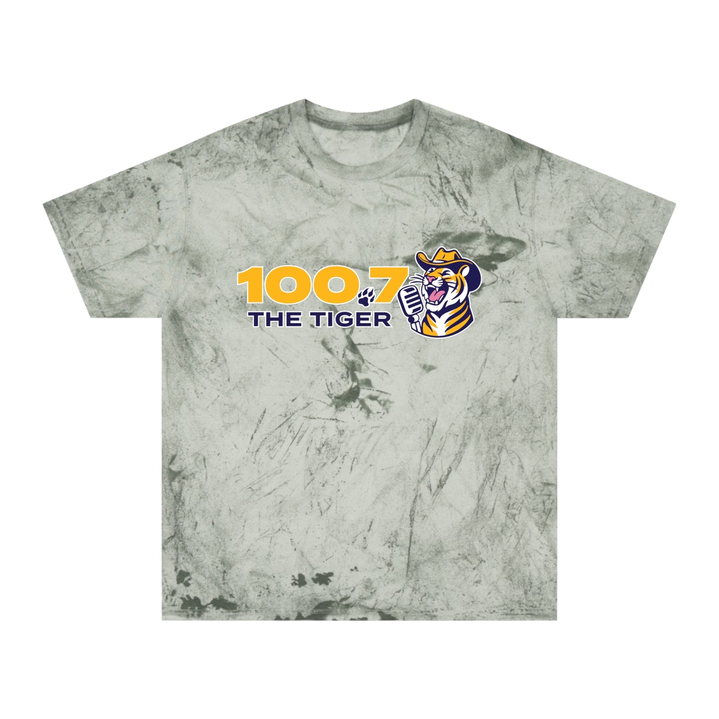 100.7 The Tiger Unisex Color Blast T-Shirt
