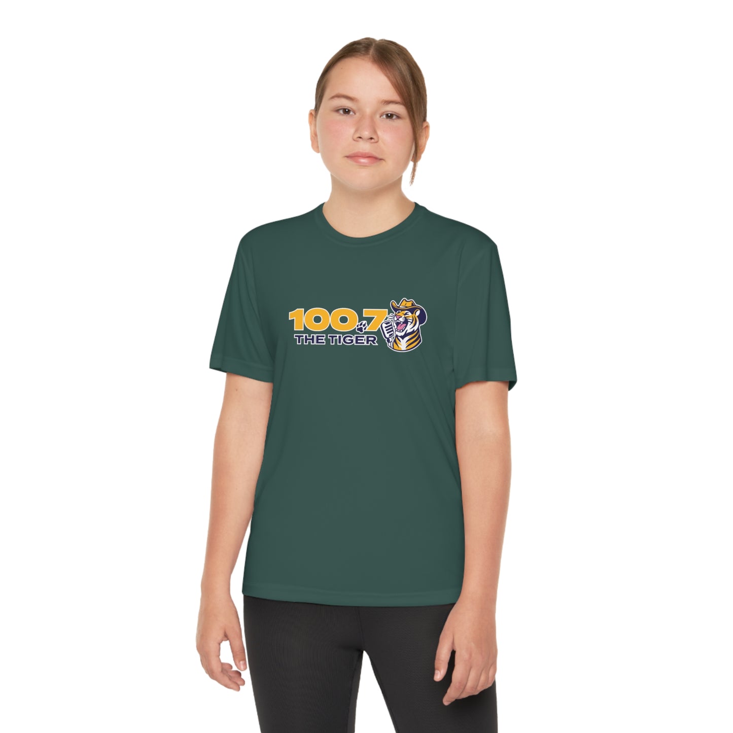 100.7 The Tiger Youth Competitor Tee