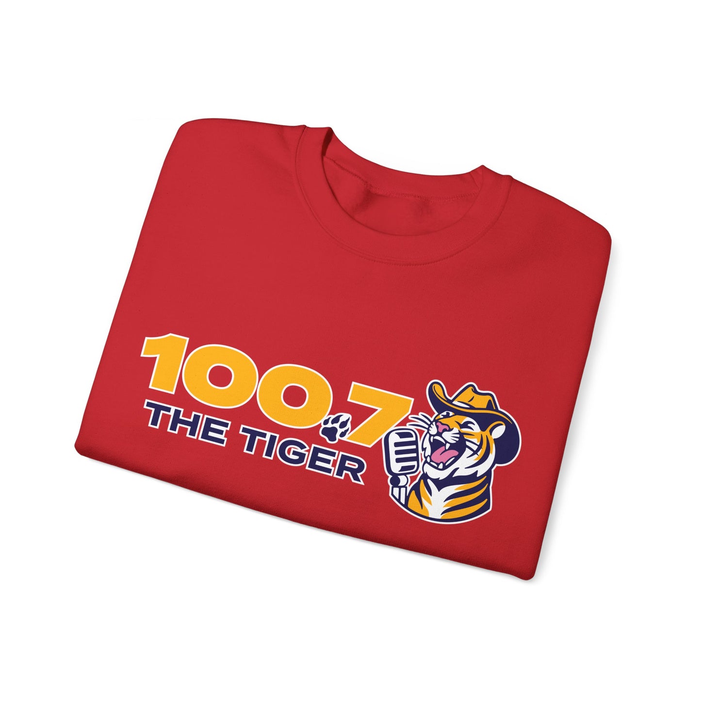 100.7 The Tiger Unisex Heavy Blend™ Crewneck Sweatshirt