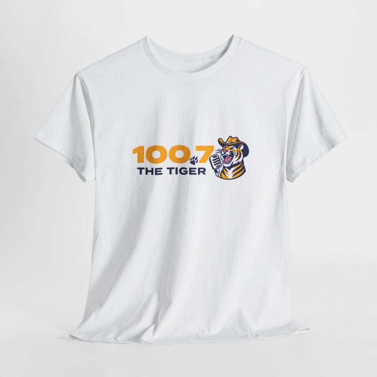 100.7 The Tiger Unisex Heavy Cotton Tee