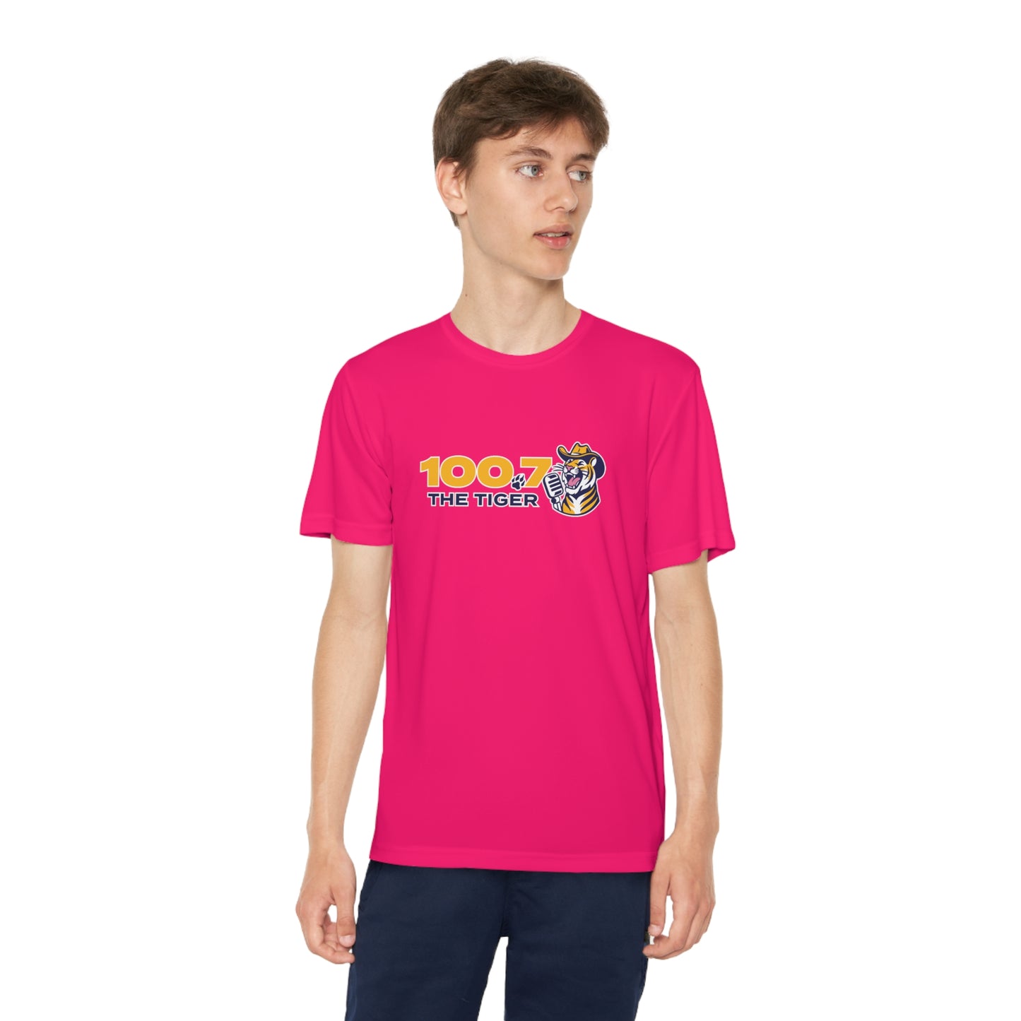 100.7 The Tiger Youth Competitor Tee