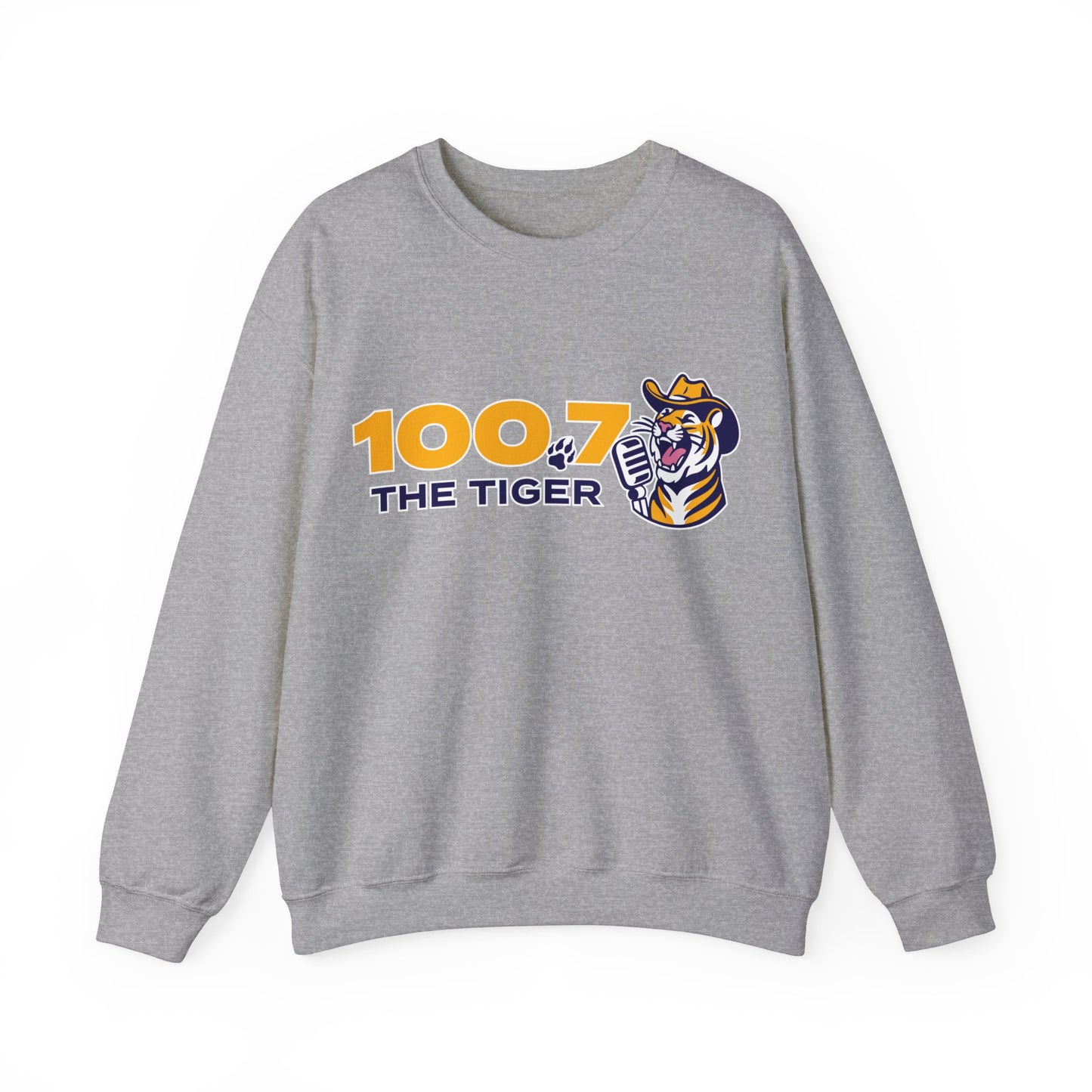 100.7 The Tiger Unisex Heavy Blend™ Crewneck Sweatshirt