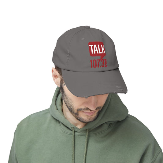 Talk 107.3 Unisex Distressed Cap