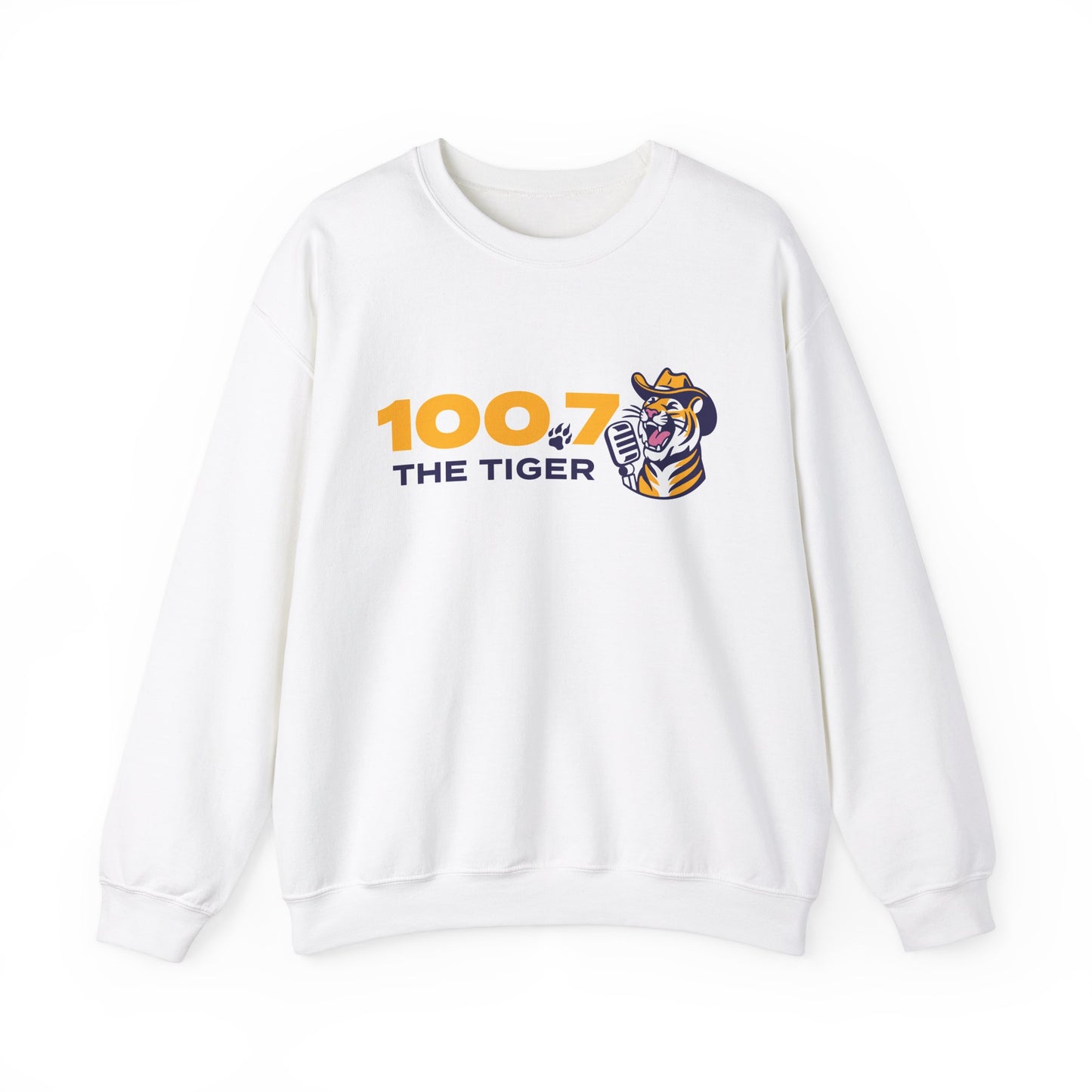 100.7 The Tiger Unisex Heavy Blend™ Crewneck Sweatshirt