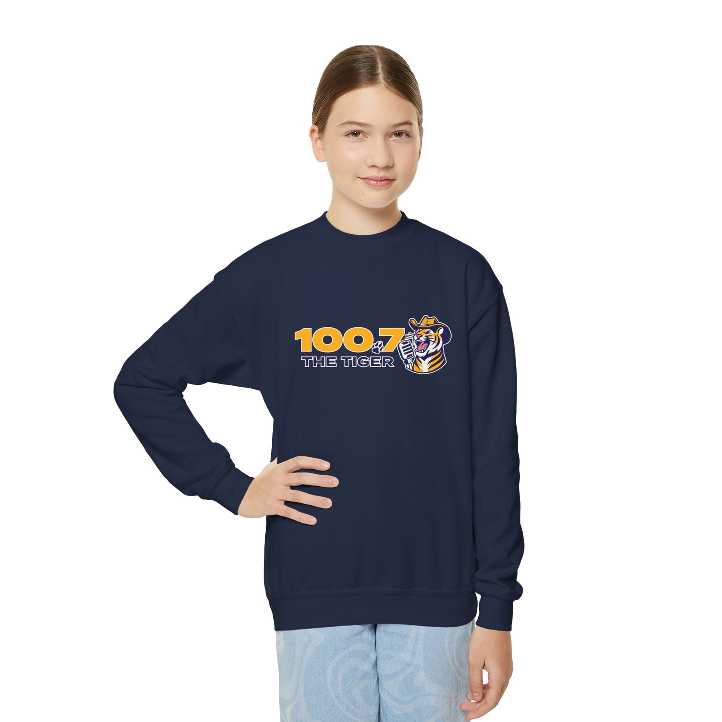 100.7 The Tiger Youth Crewneck Sweatshirt