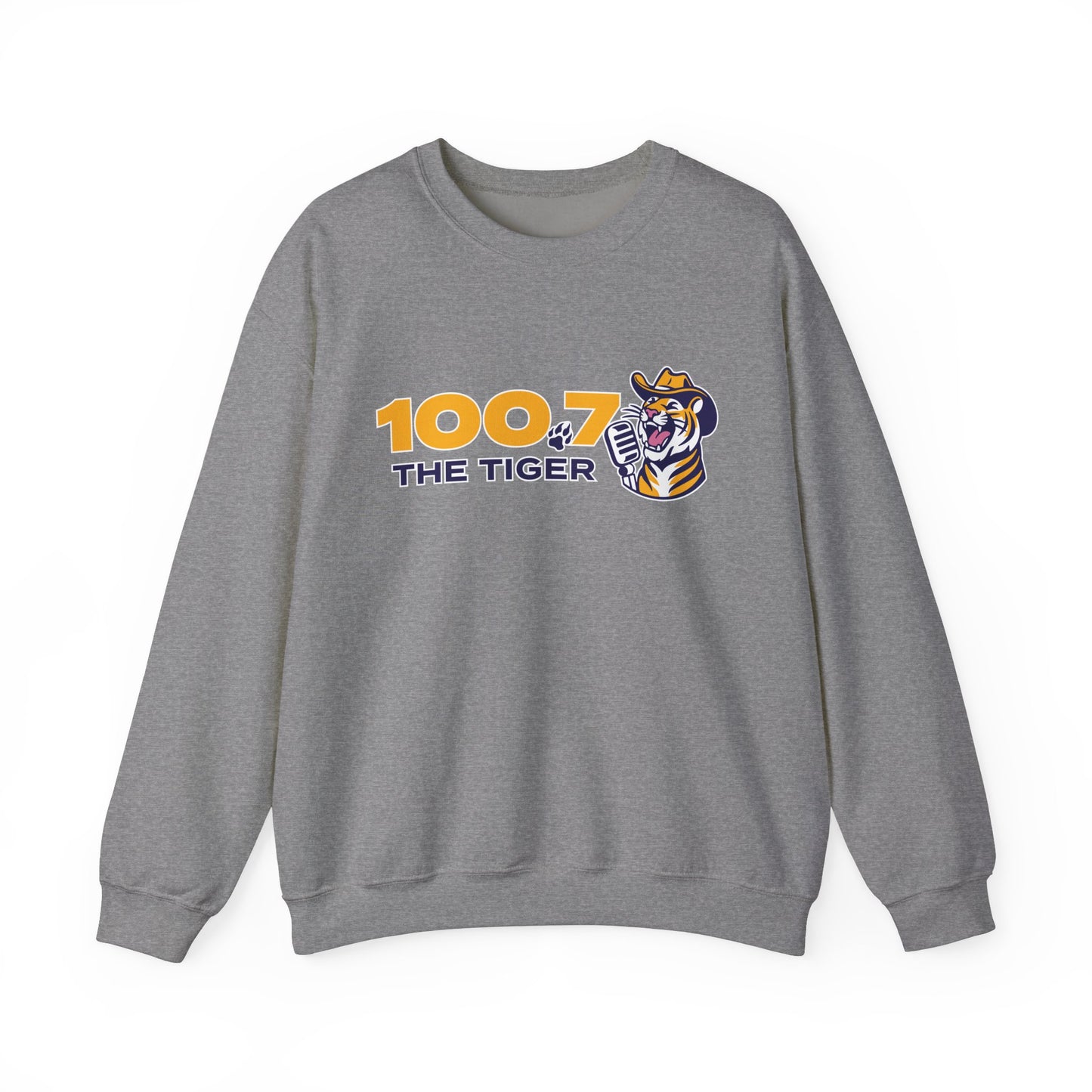 100.7 The Tiger Unisex Heavy Blend™ Crewneck Sweatshirt