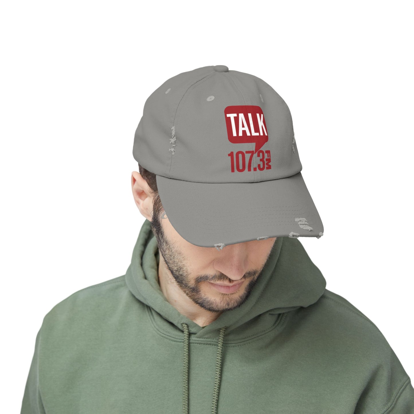 Talk 107.3 Unisex Distressed Cap