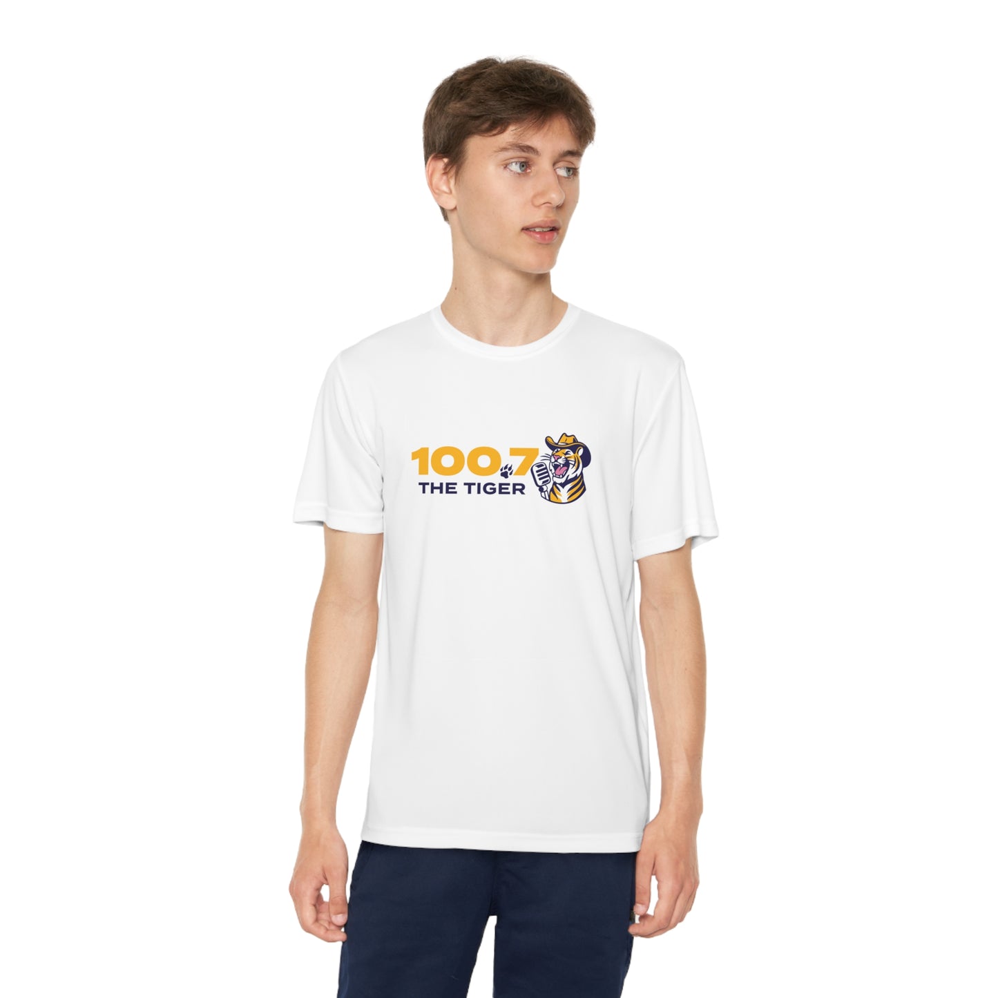 100.7 The Tiger Youth Competitor Tee