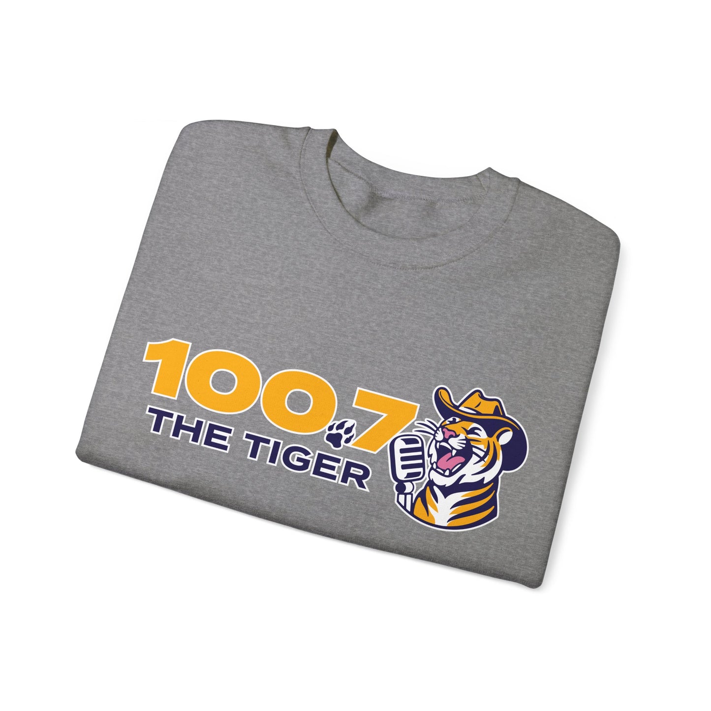 100.7 The Tiger Unisex Heavy Blend™ Crewneck Sweatshirt