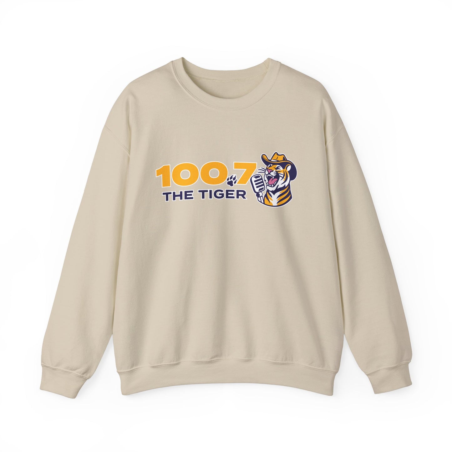 100.7 The Tiger Unisex Heavy Blend™ Crewneck Sweatshirt