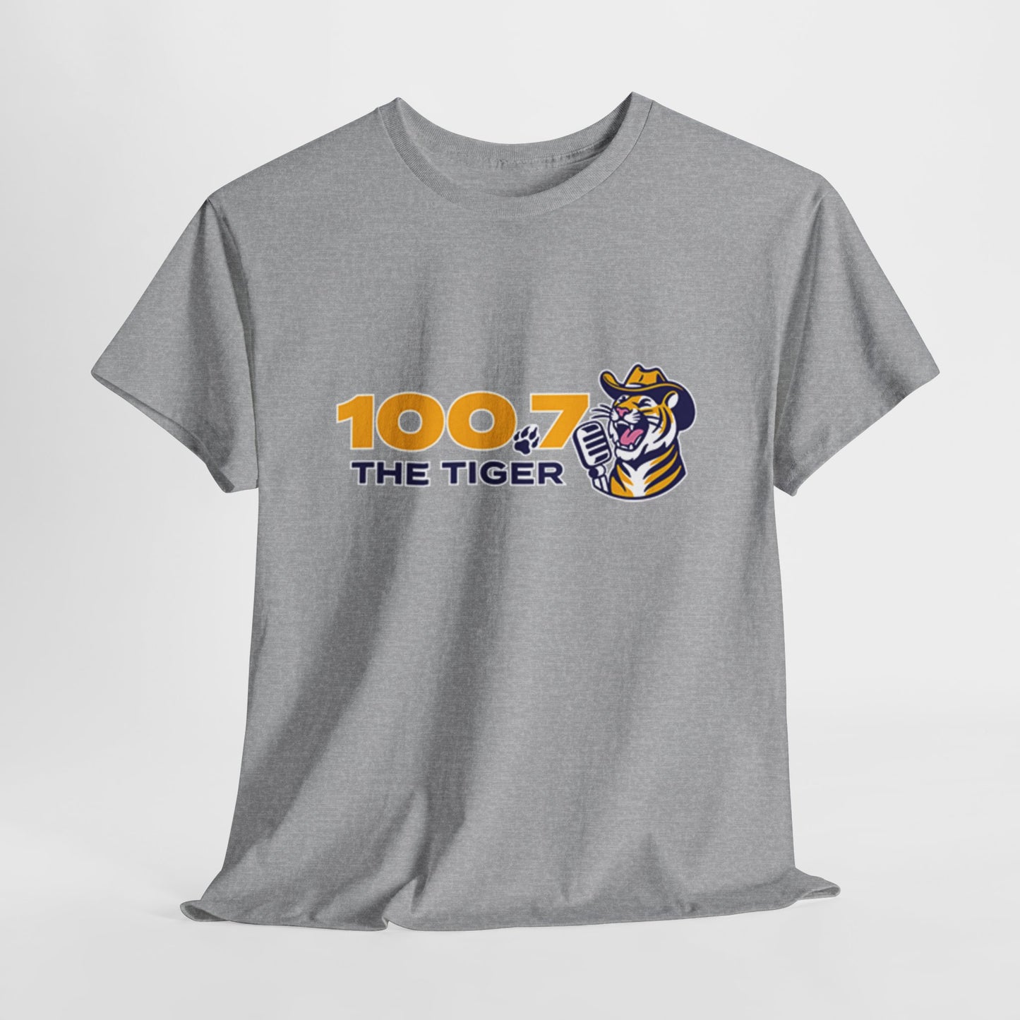 100.7 The Tiger Unisex Heavy Cotton Tee