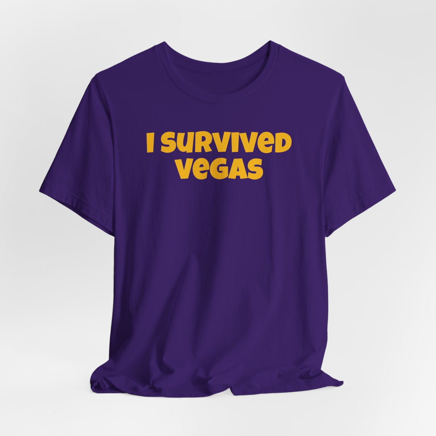 I Survived Vegas Unisex Jersey Short Sleeve Tee