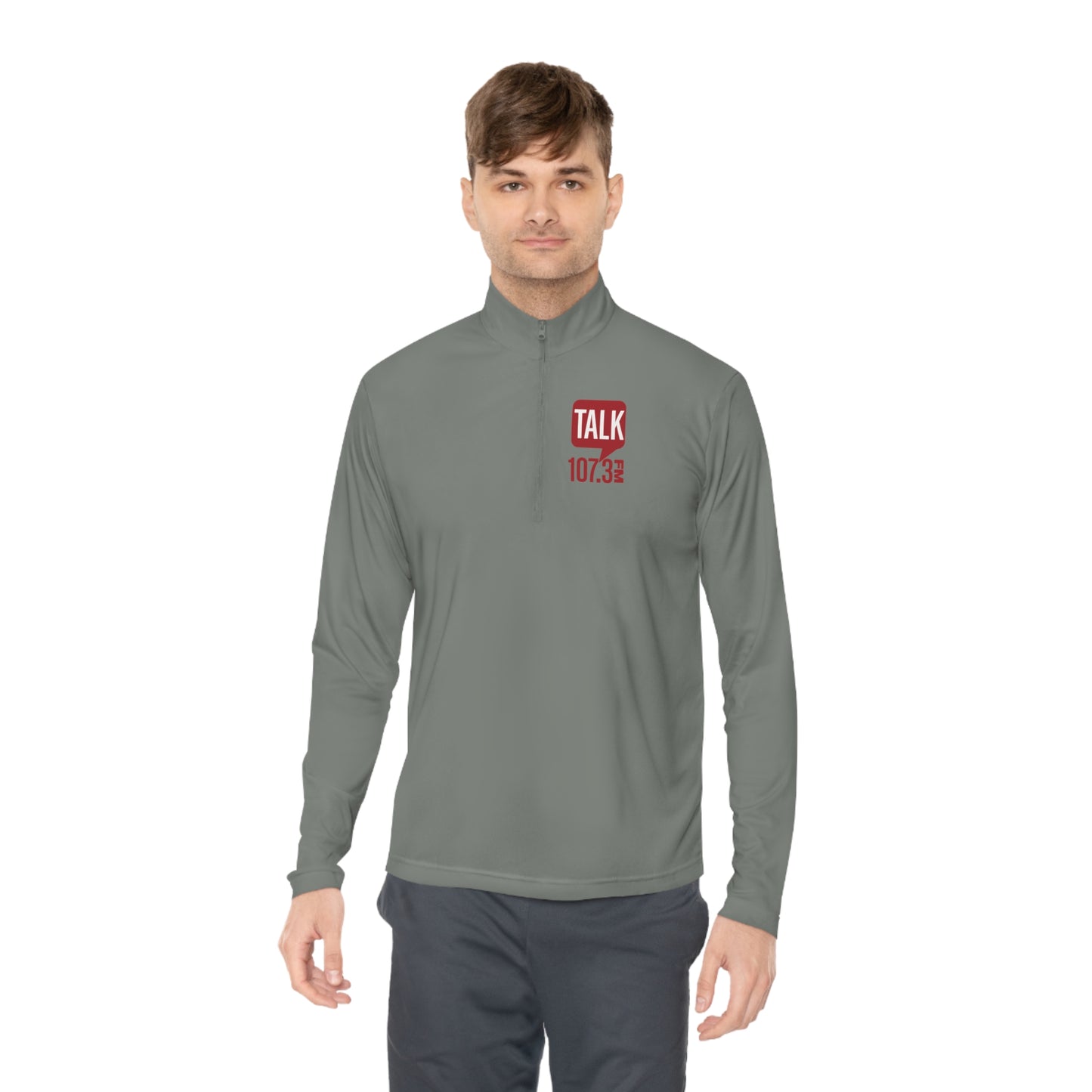 Talk 107.3 Unisex Quarter-Zip Pullover