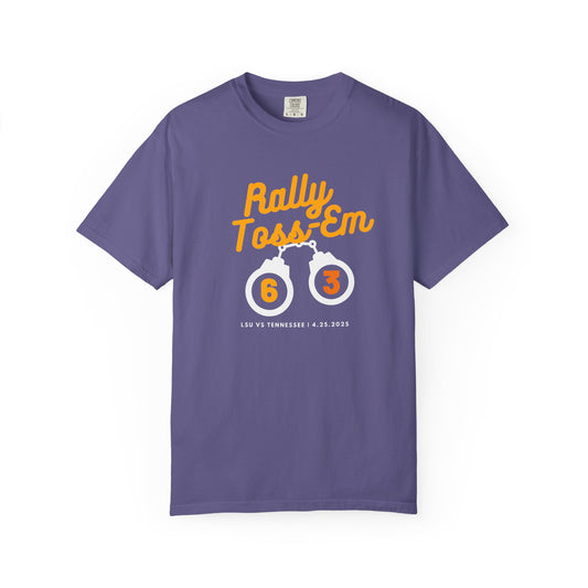 Rally Toss'Em Unisex Garment-Dyed T-shirt for Sports Fans