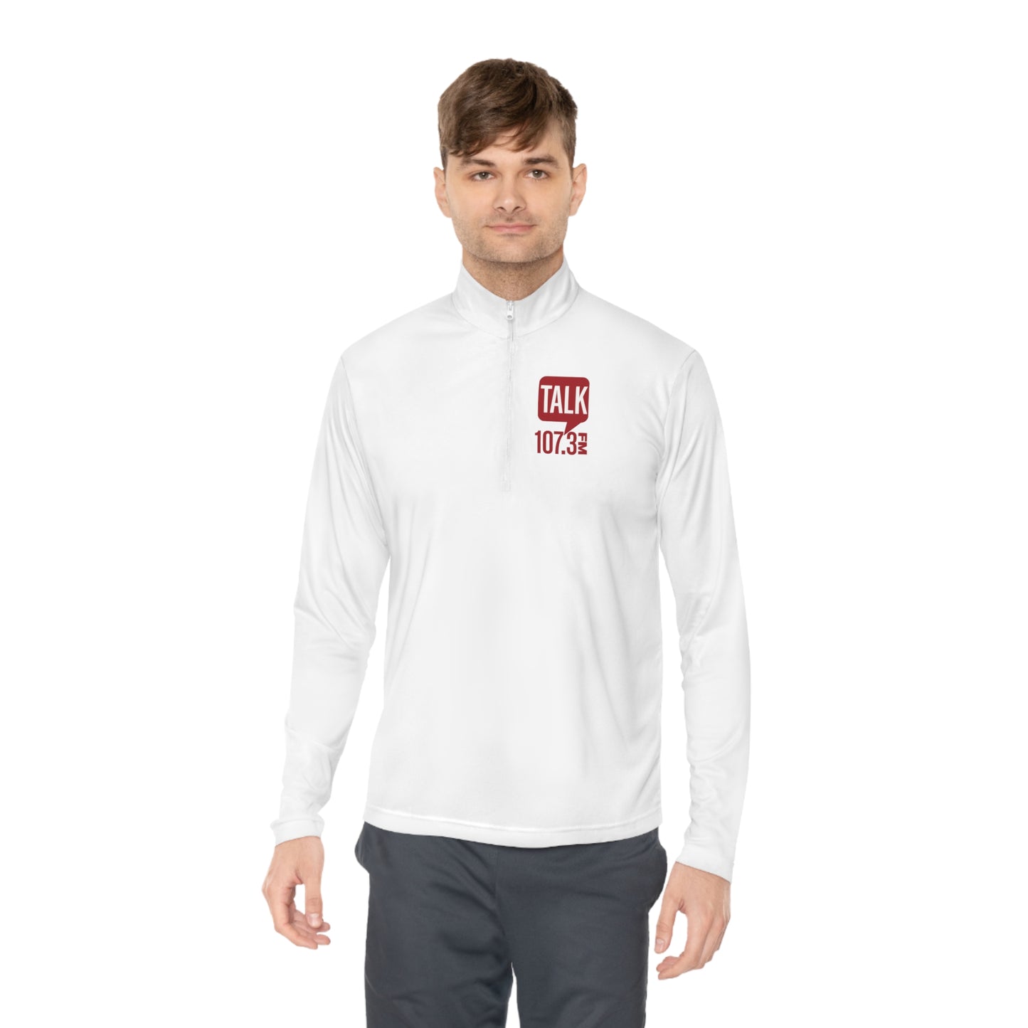 Talk 107.3 Unisex Quarter-Zip Pullover