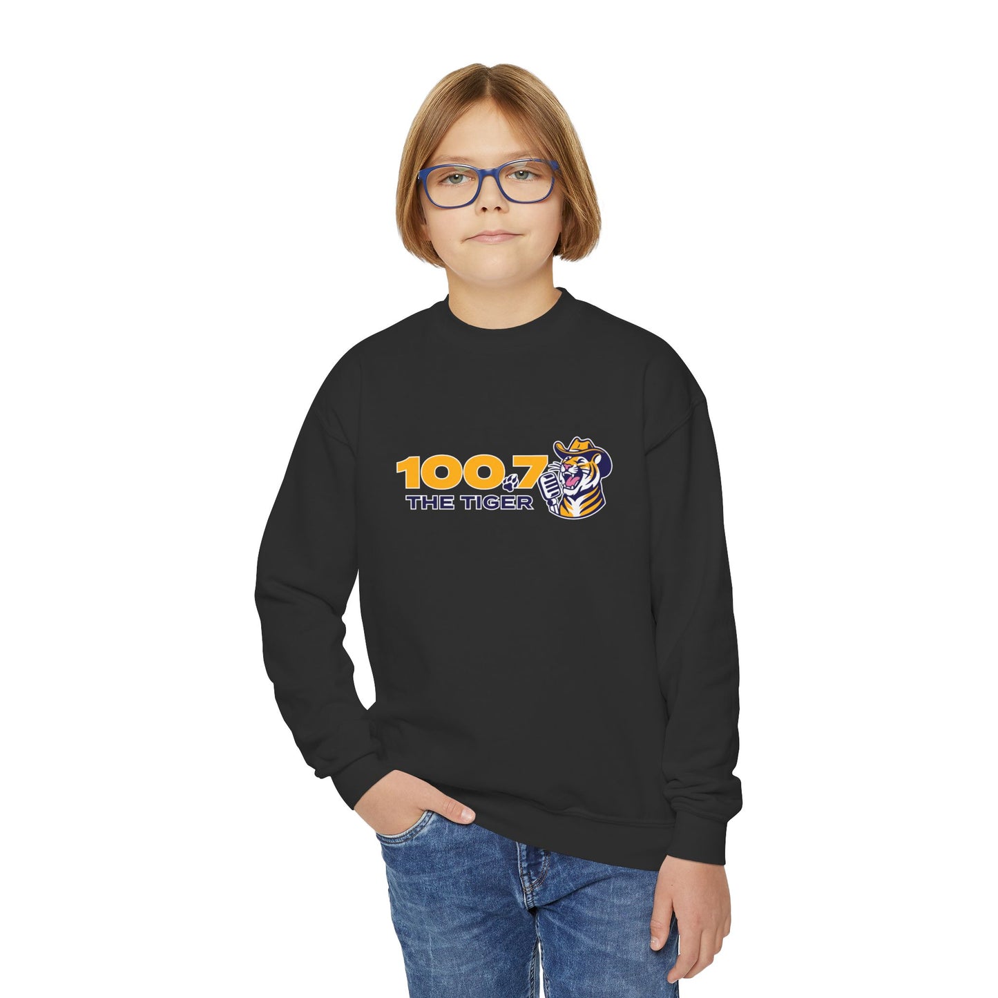 100.7 The Tiger Youth Crewneck Sweatshirt