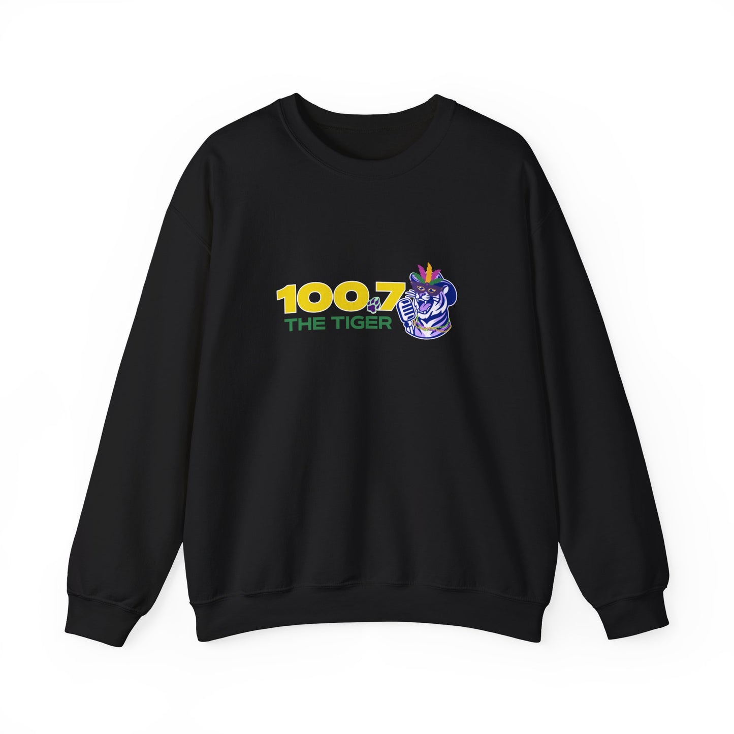 Mardi Gras 100.7 The Tiger Unisex Crewneck Sweatshirt