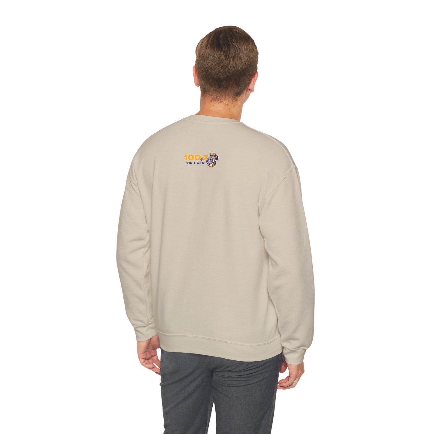 100.7 The Tiger Unisex Heavy Blend™ Crewneck Sweatshirt