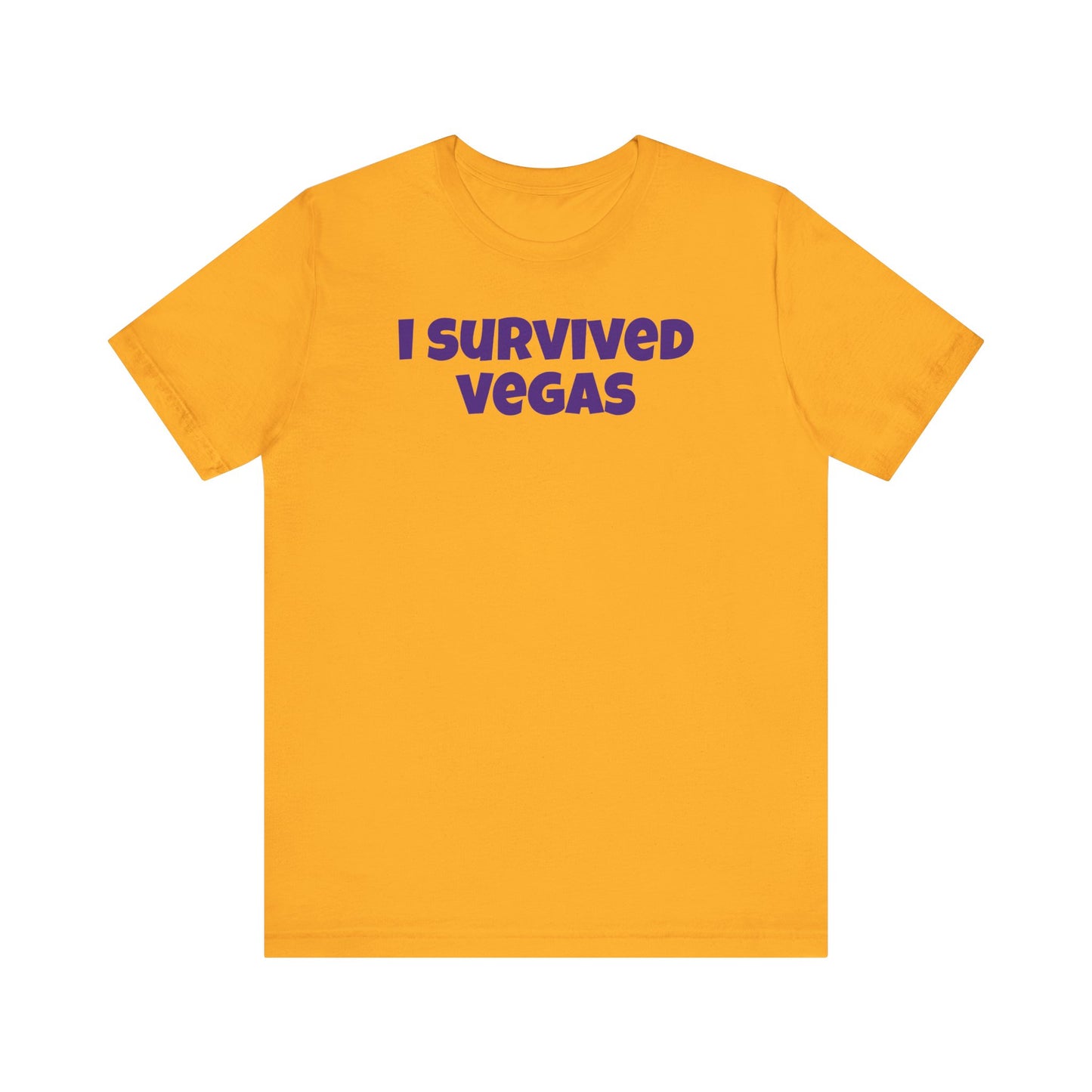 I Survived Vegas Unisex Jersey Short Sleeve Tee