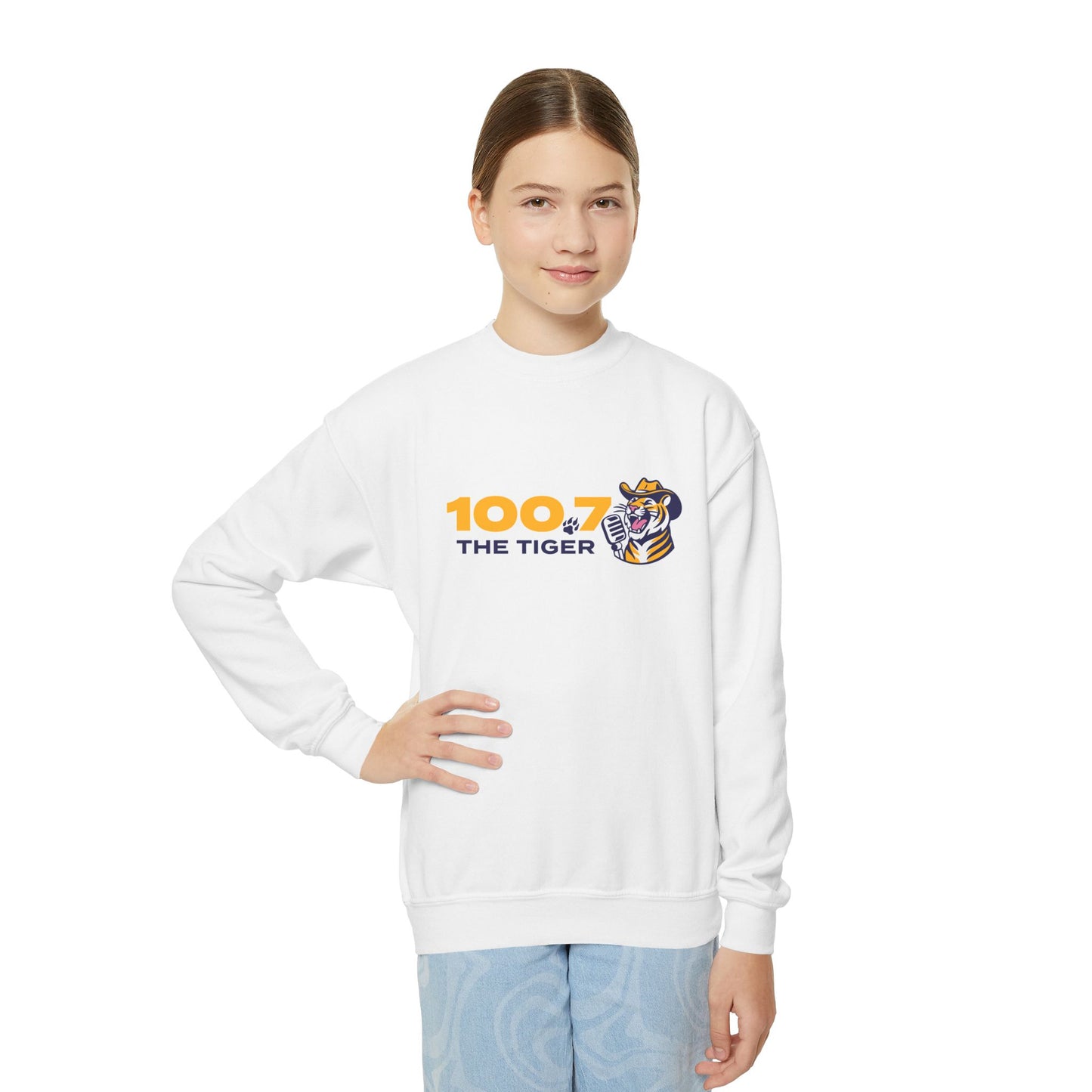 100.7 The Tiger Youth Crewneck Sweatshirt