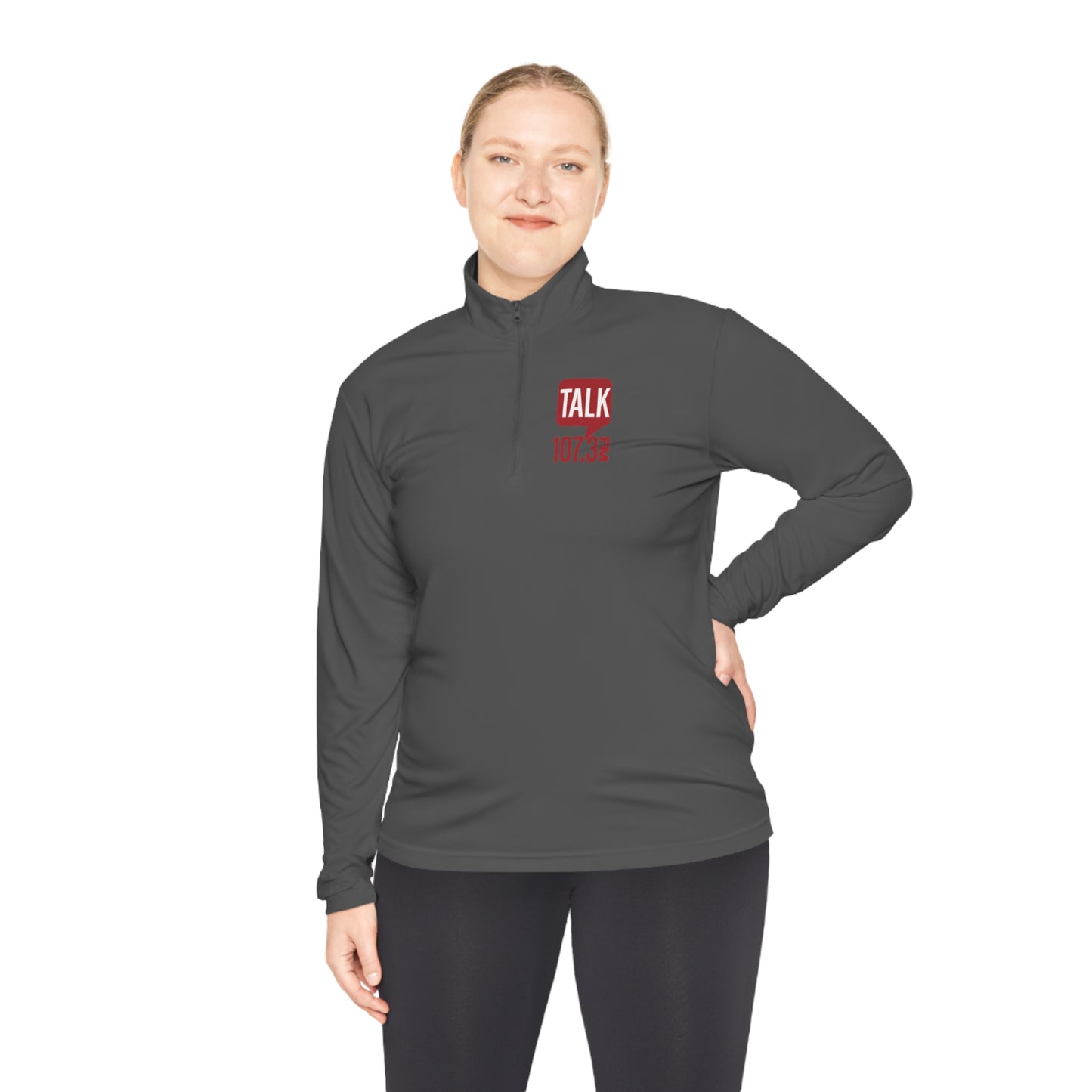 Talk 107.3 Unisex Quarter-Zip Pullover