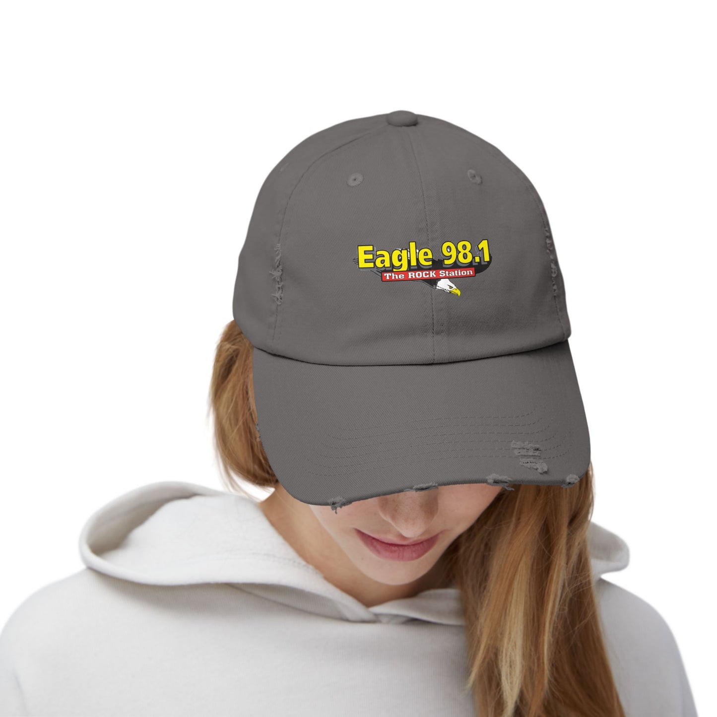 Eagle 98.1 Unisex Distressed Cap