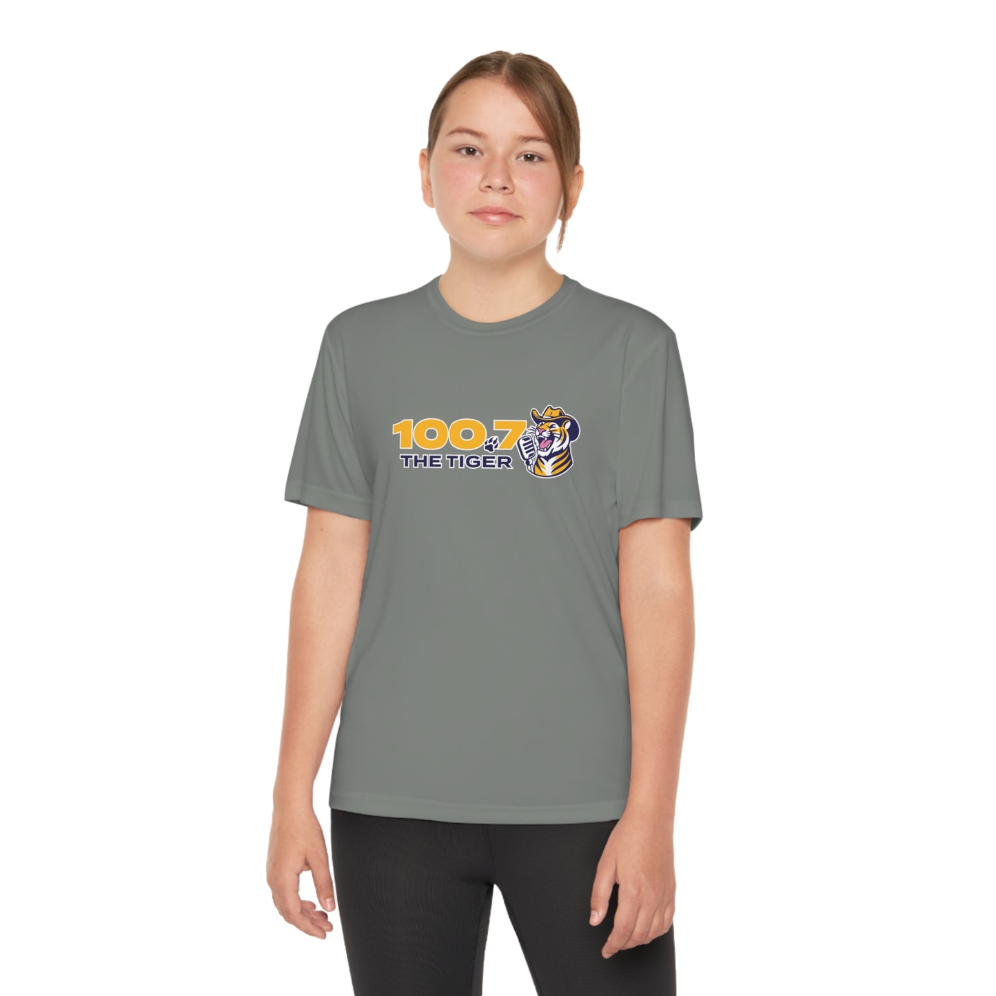 100.7 The Tiger Youth Competitor Tee