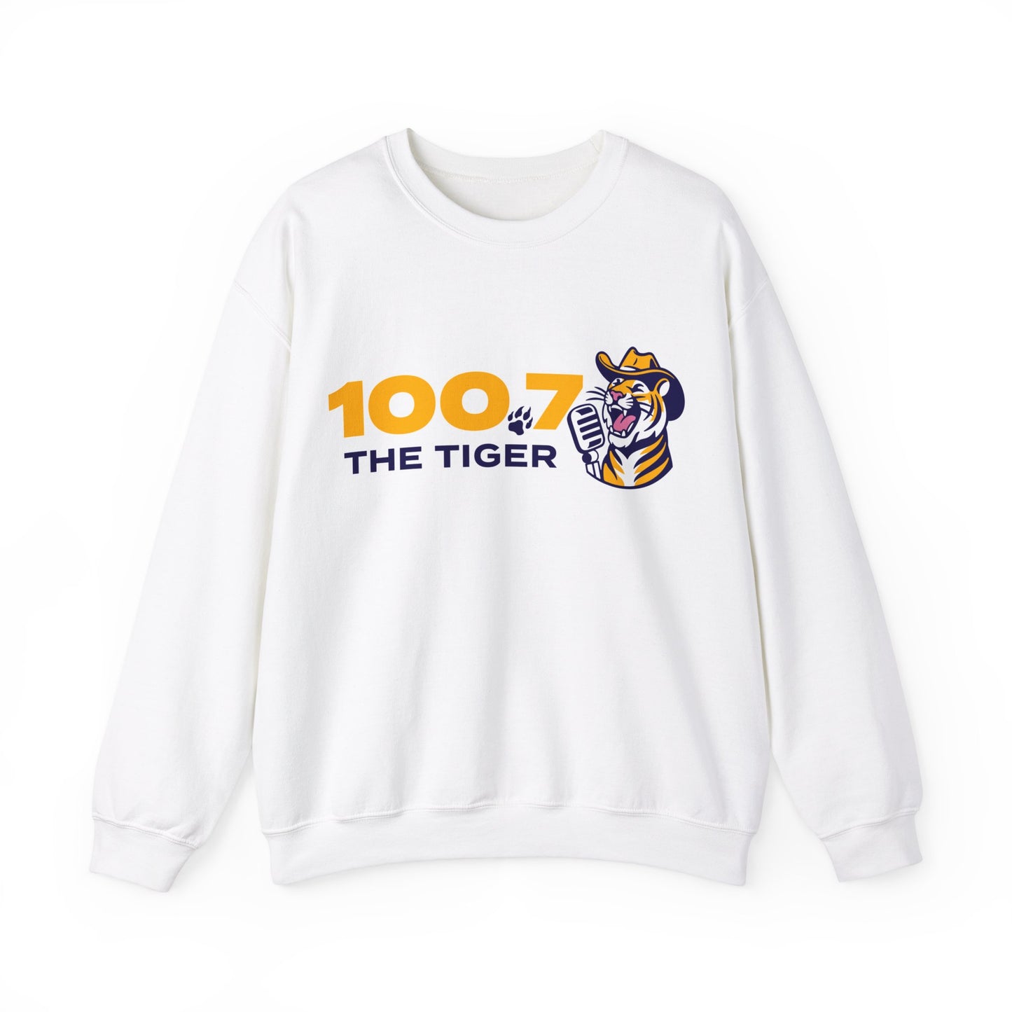 100.7 The Tiger Unisex Heavy Blend™ Crewneck Sweatshirt