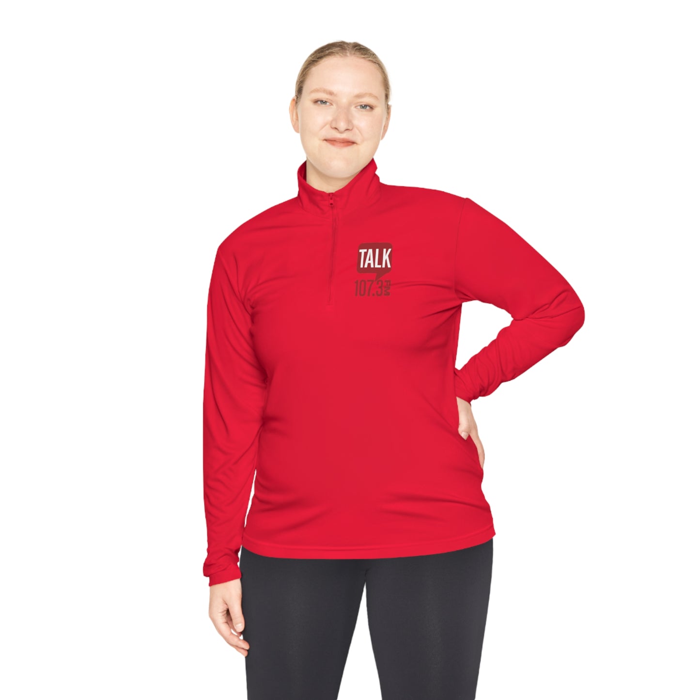 Talk 107.3 Unisex Quarter-Zip Pullover