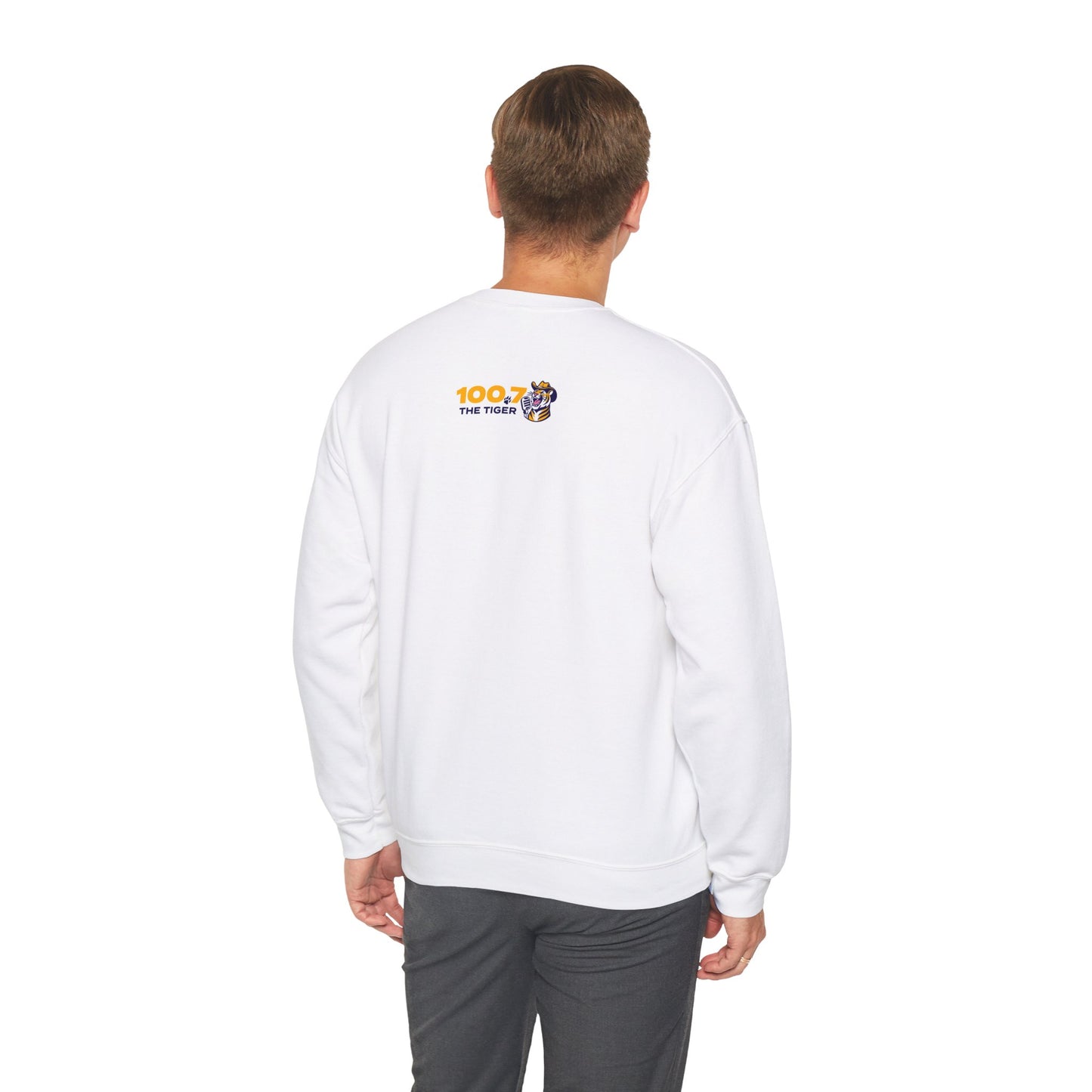 100.7 The Tiger Unisex Heavy Blend™ Crewneck Sweatshirt