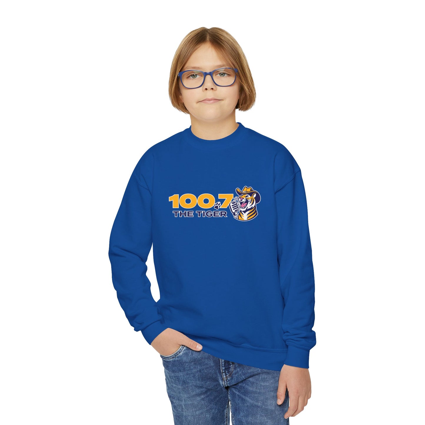 100.7 The Tiger Youth Crewneck Sweatshirt