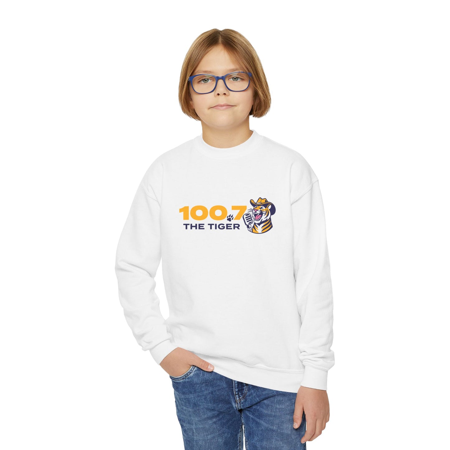 100.7 The Tiger Youth Crewneck Sweatshirt