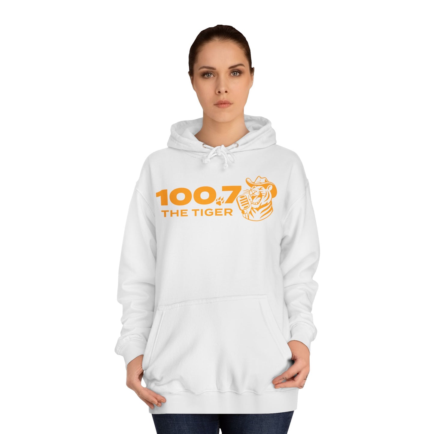 100.7 The Tiger Unisex College Hoodie