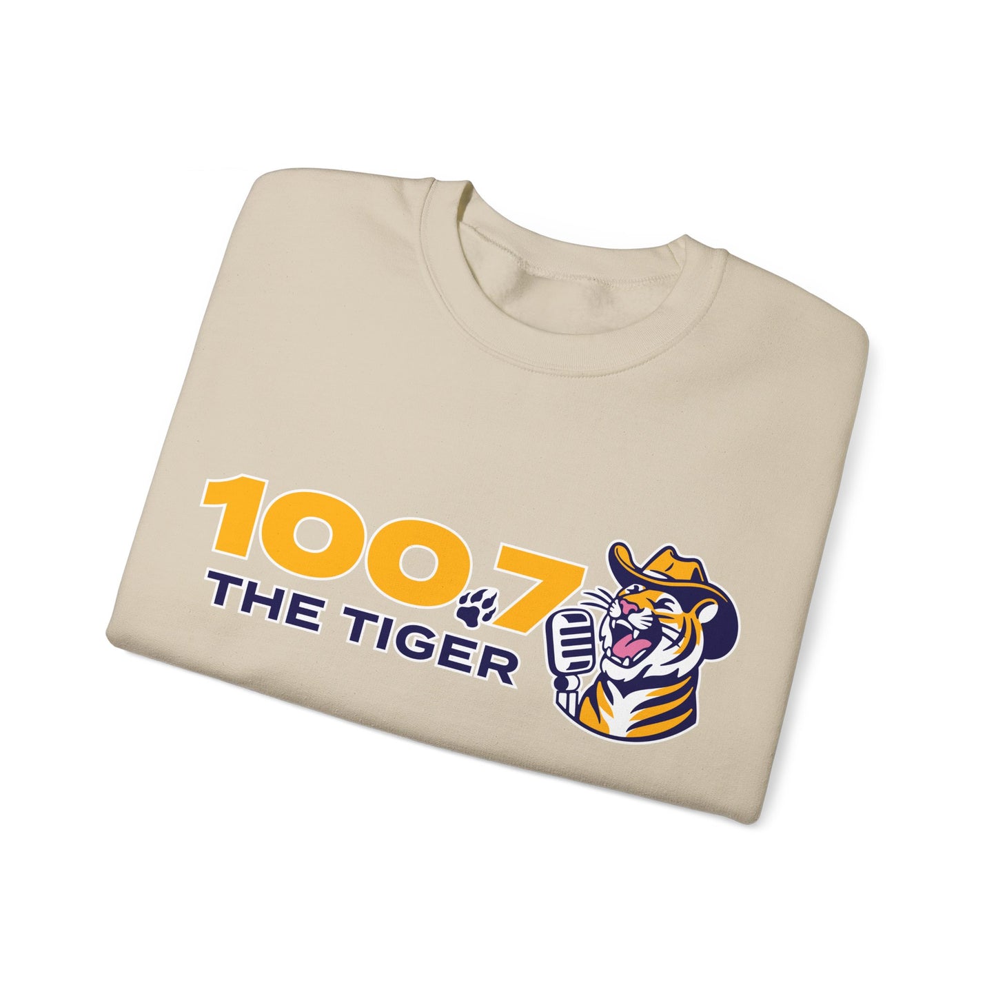 100.7 The Tiger Unisex Heavy Blend™ Crewneck Sweatshirt