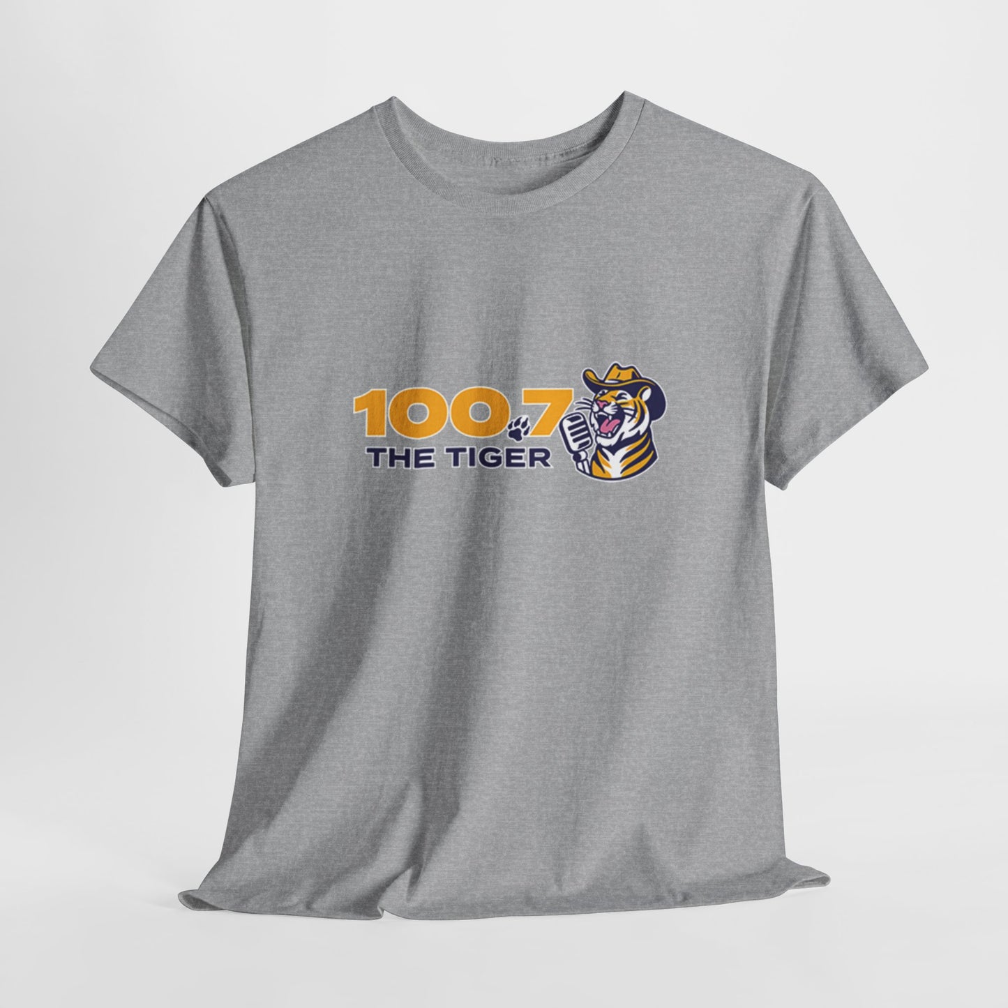 100.7 The Tiger Unisex Heavy Cotton Tee