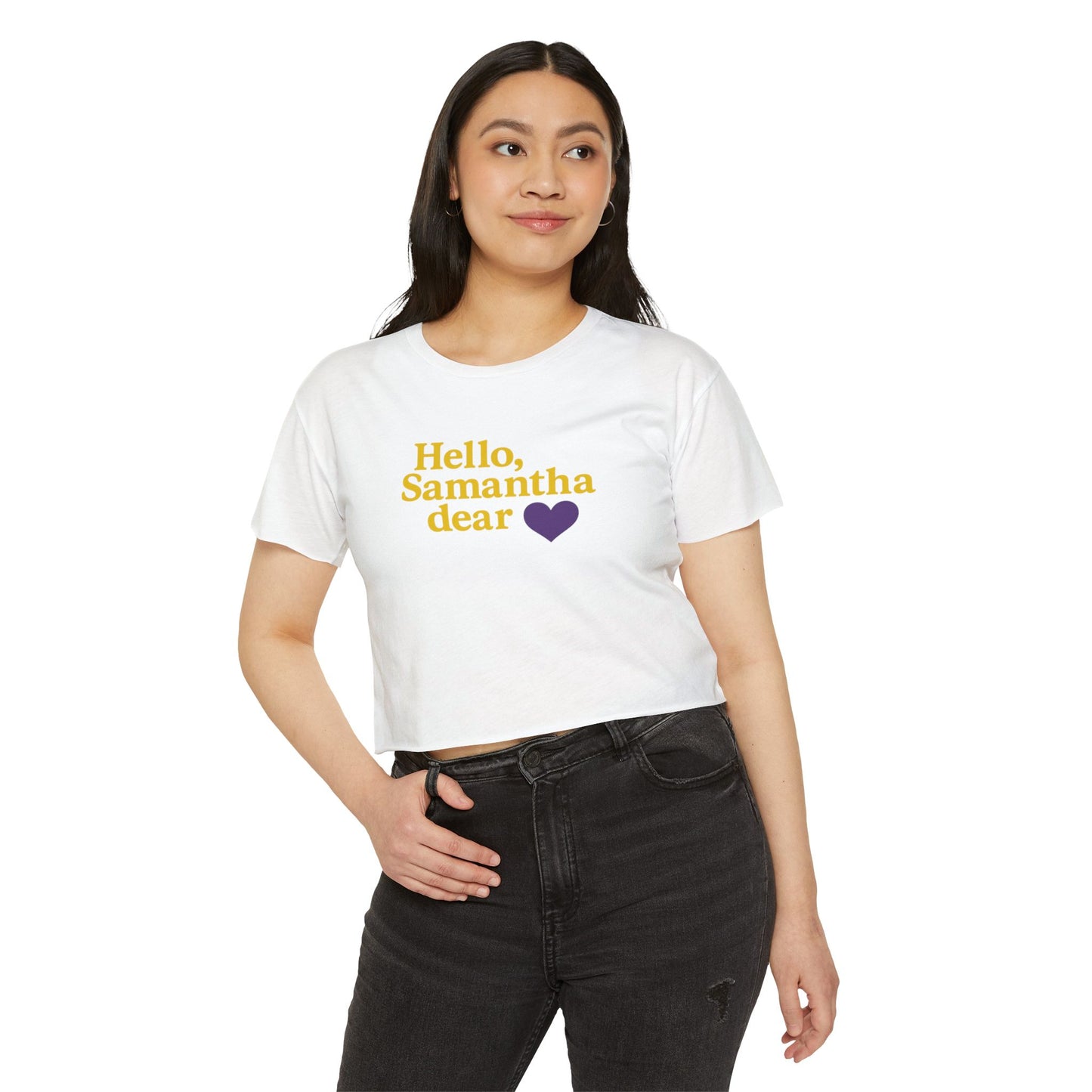 Hello, Samantha Dear Cropped Tee
