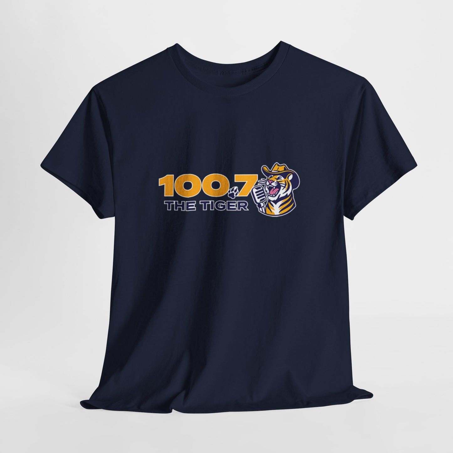 100.7 The Tiger Unisex Heavy Cotton Tee