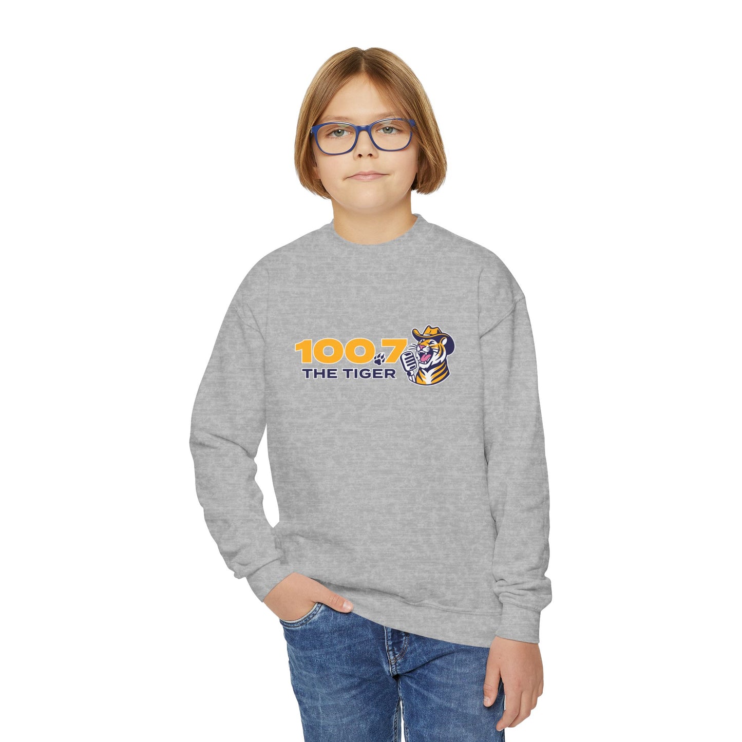 100.7 The Tiger Youth Crewneck Sweatshirt