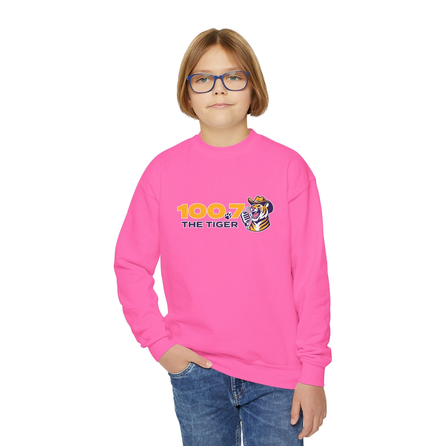 100.7 The Tiger Youth Crewneck Sweatshirt