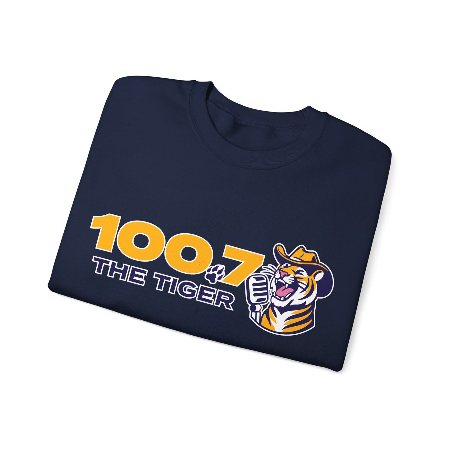 100.7 The Tiger Unisex Heavy Blend™ Crewneck Sweatshirt