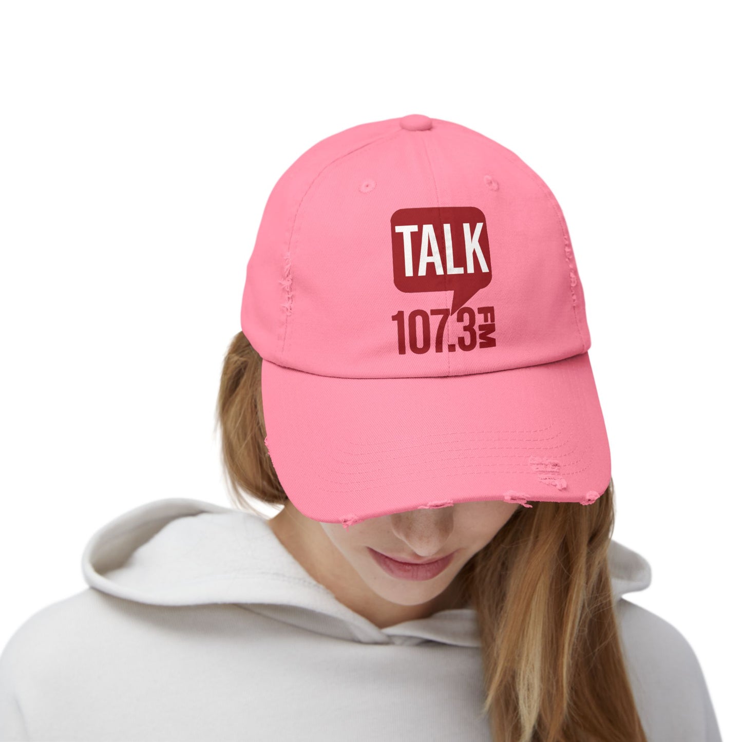 Talk 107.3 Unisex Distressed Cap